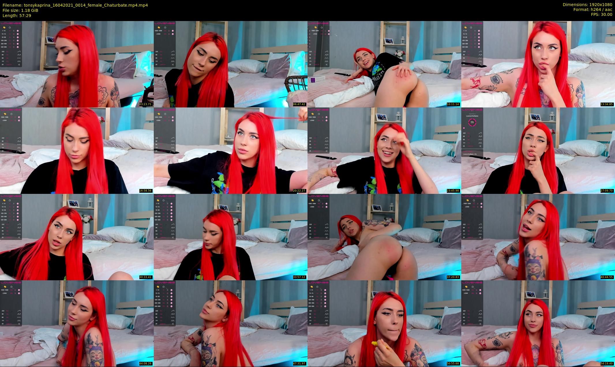tonsykaprina — 58 minute Chaturbate couple cam show recording, 1080p, Apr 16, 2021