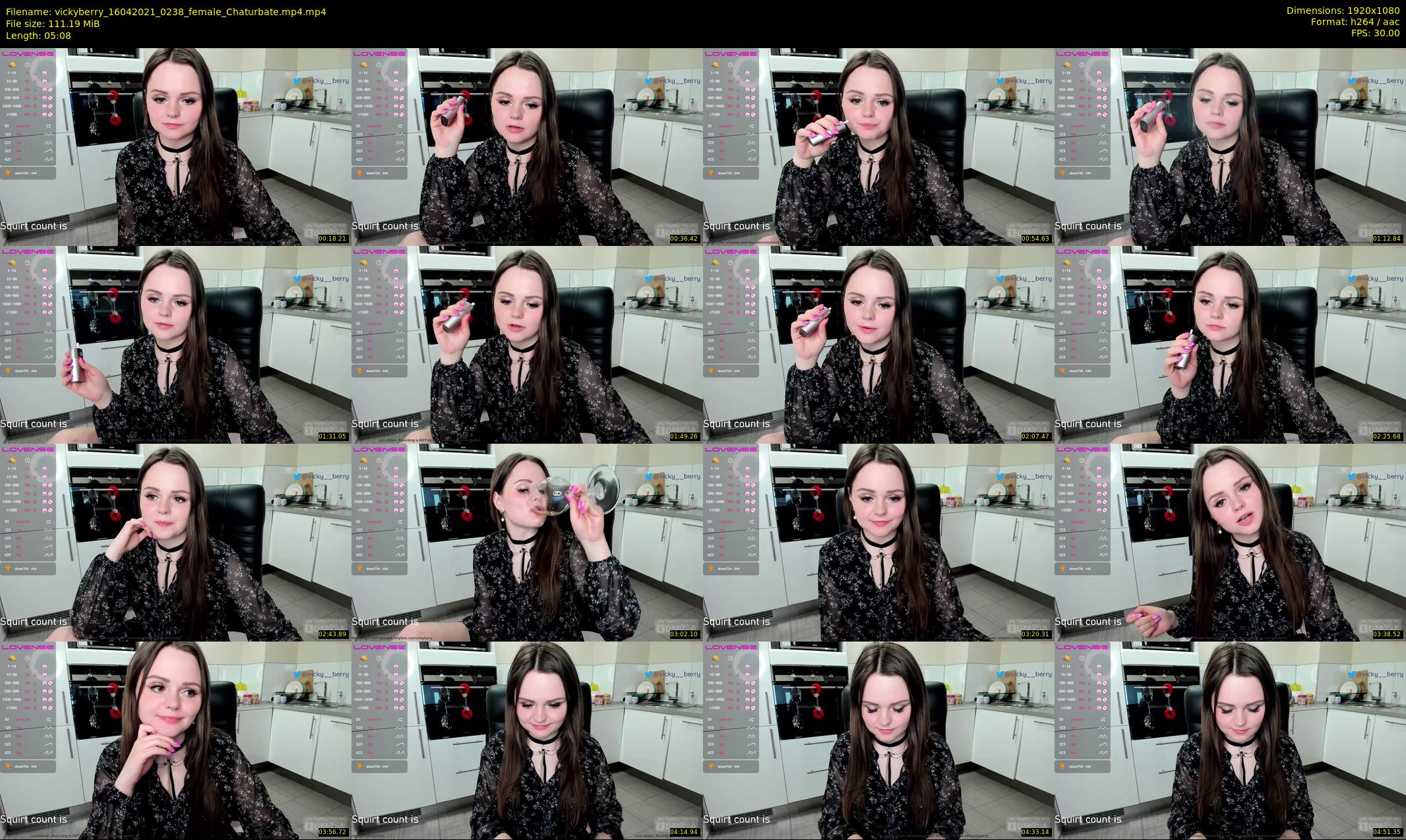 vickyberry — 6 minute Chaturbate female cam show recording, 1080p, Apr 16, 2021