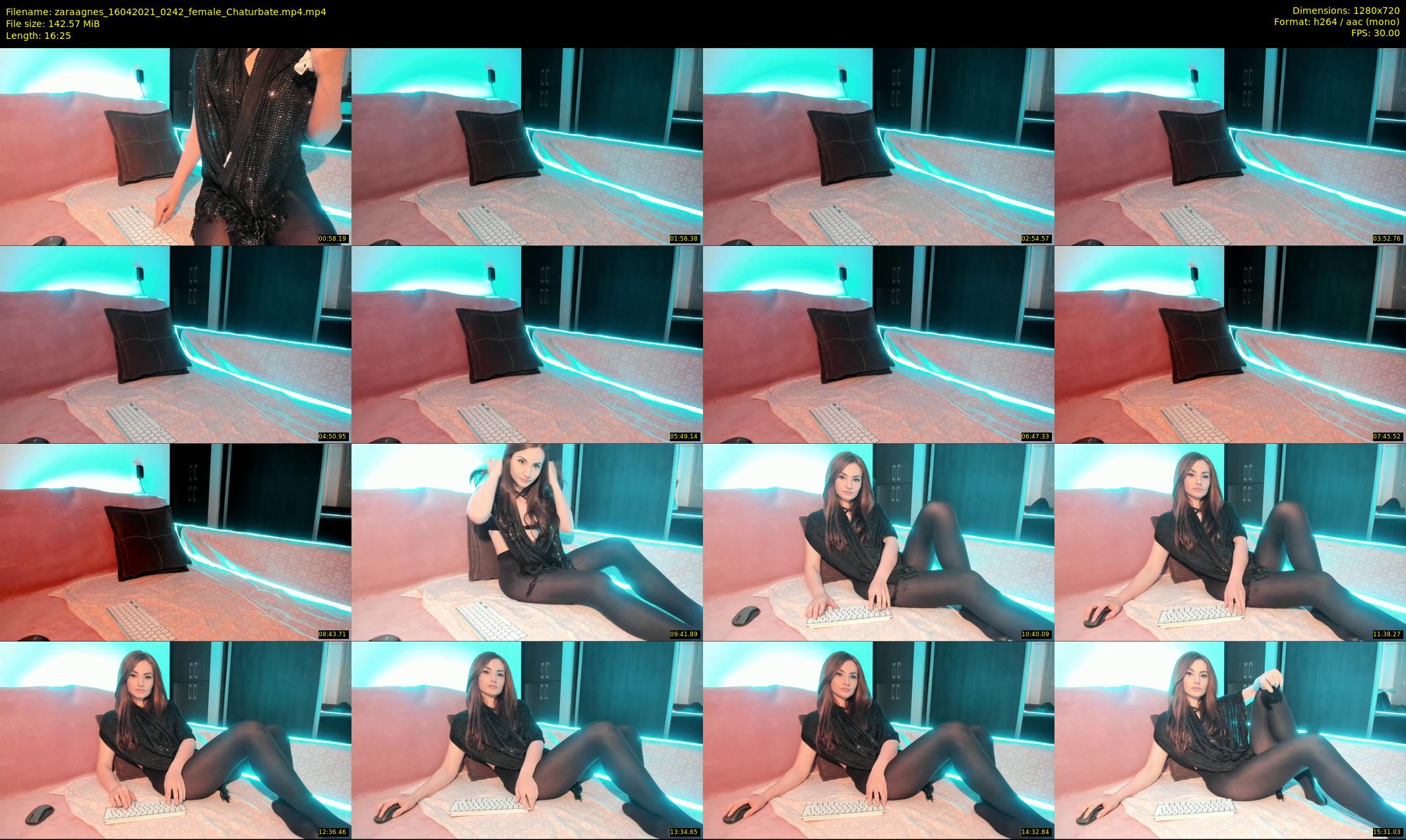 zaraagnes — 17 minute Chaturbate female cam show recording, 720p, Apr 16, 2021