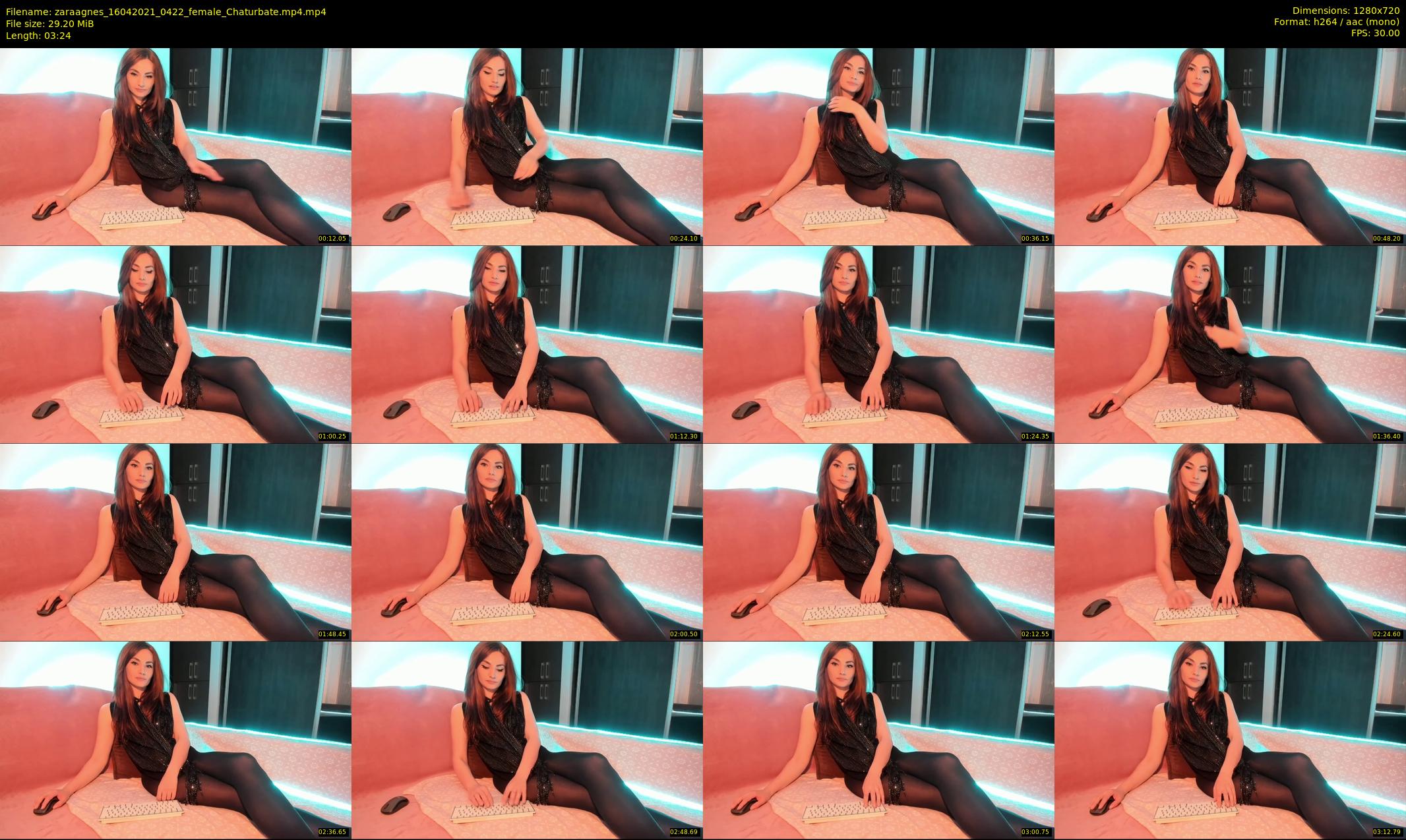 zaraagnes — 4 minute Chaturbate female cam show recording, 720p, Apr 16, 2021