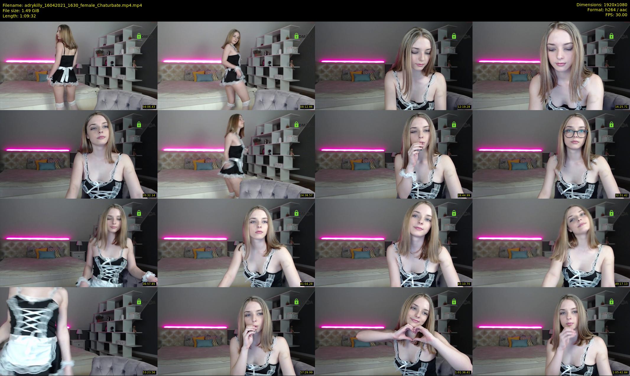 adrykilly — 70 minute Chaturbate female cam show recording, 1080p, Apr 16, 2021