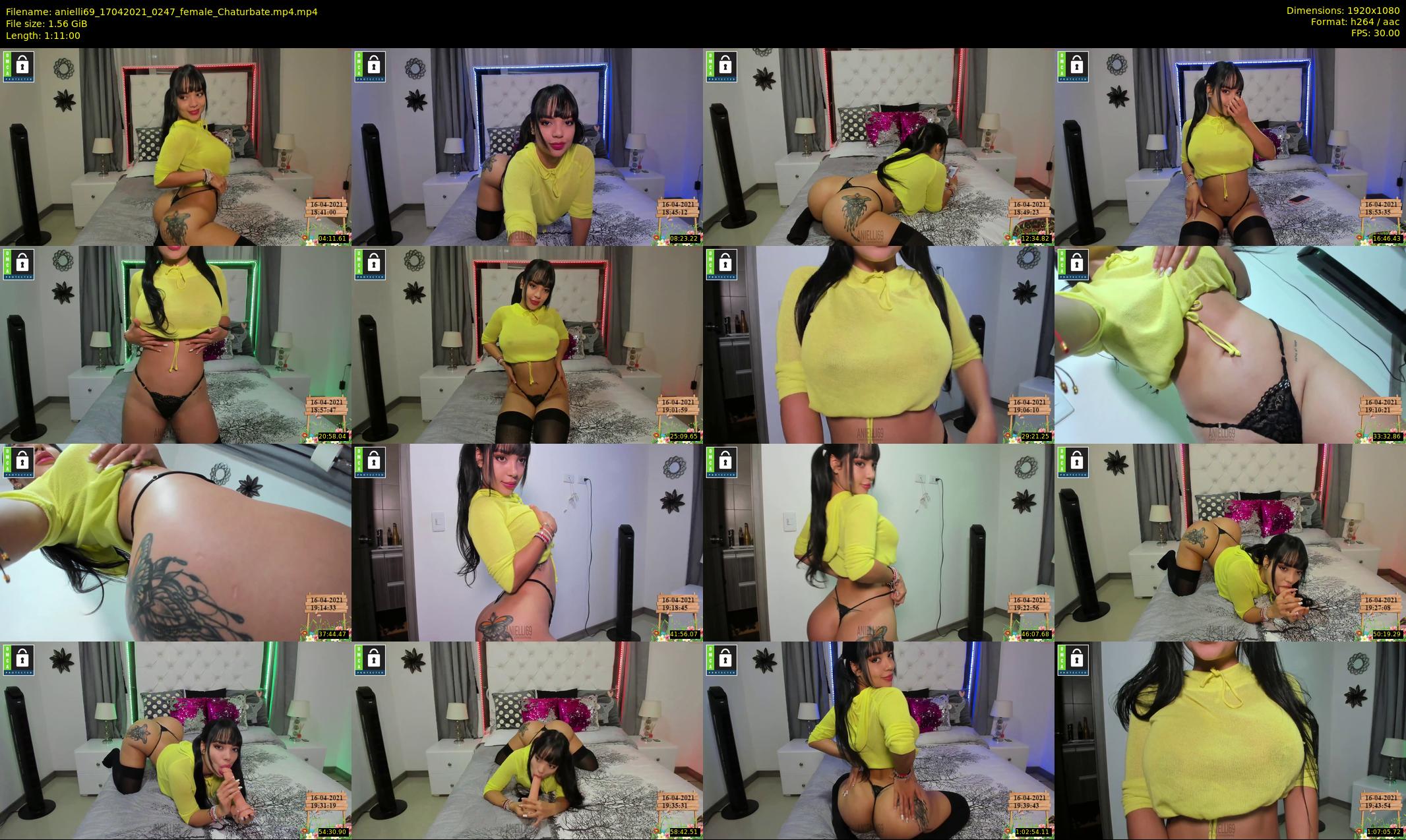 anielli69 — 71 minute Chaturbate female cam show recording, 1080p, Apr 17, 2021
