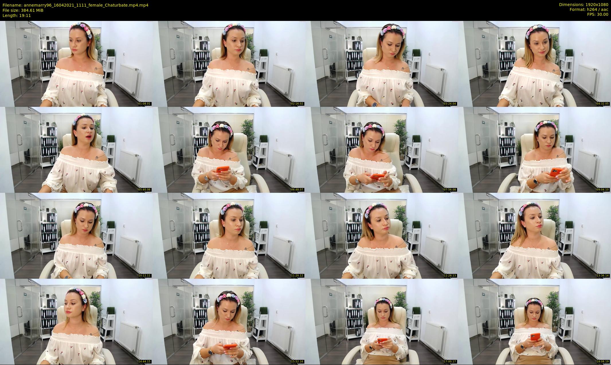 annemarry96 — 20 minute Chaturbate female cam show recording, 1080p, Apr 16, 2021