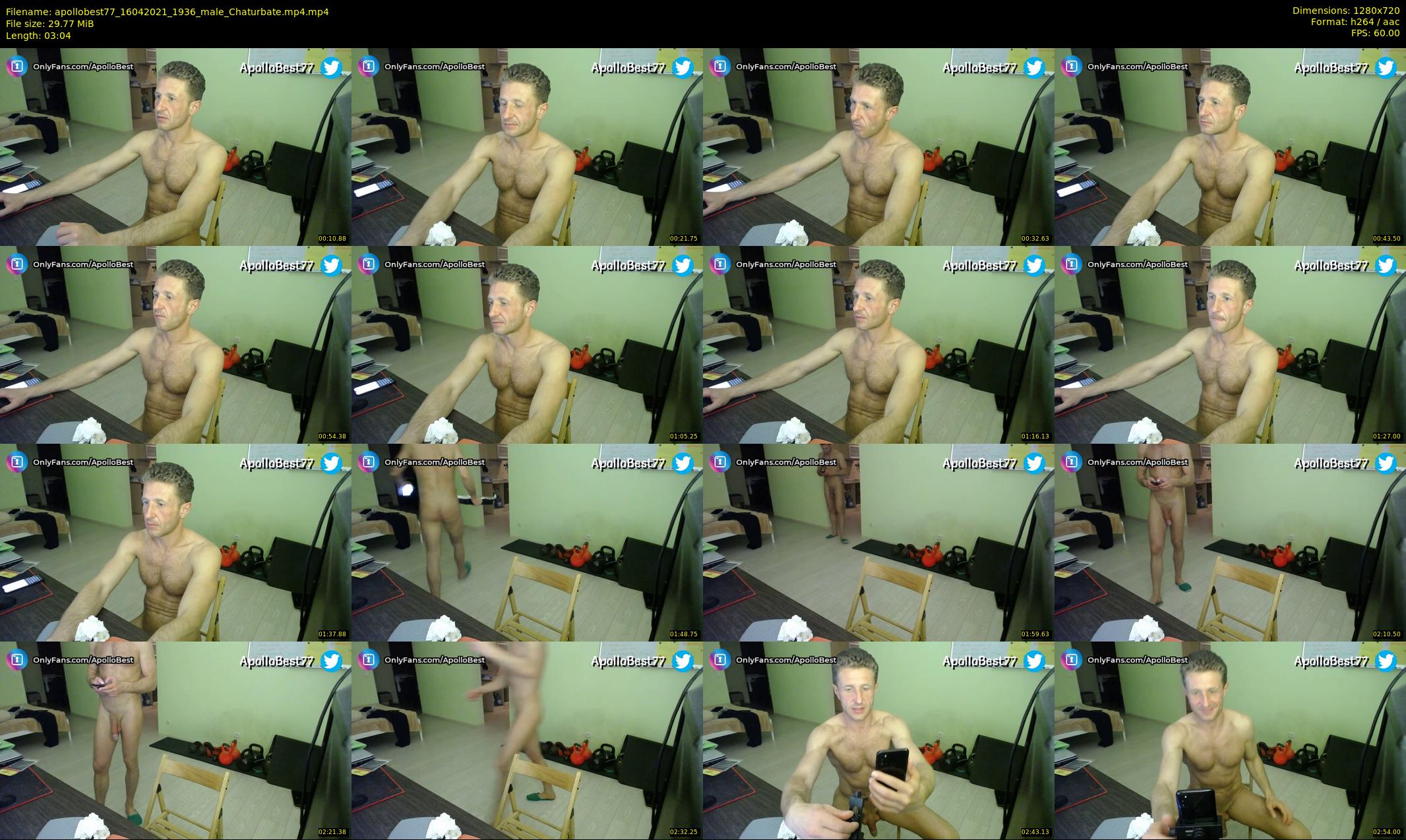 apollobest77 — 4 minute Chaturbate male cam show recording, 720p, Apr 16, 2021