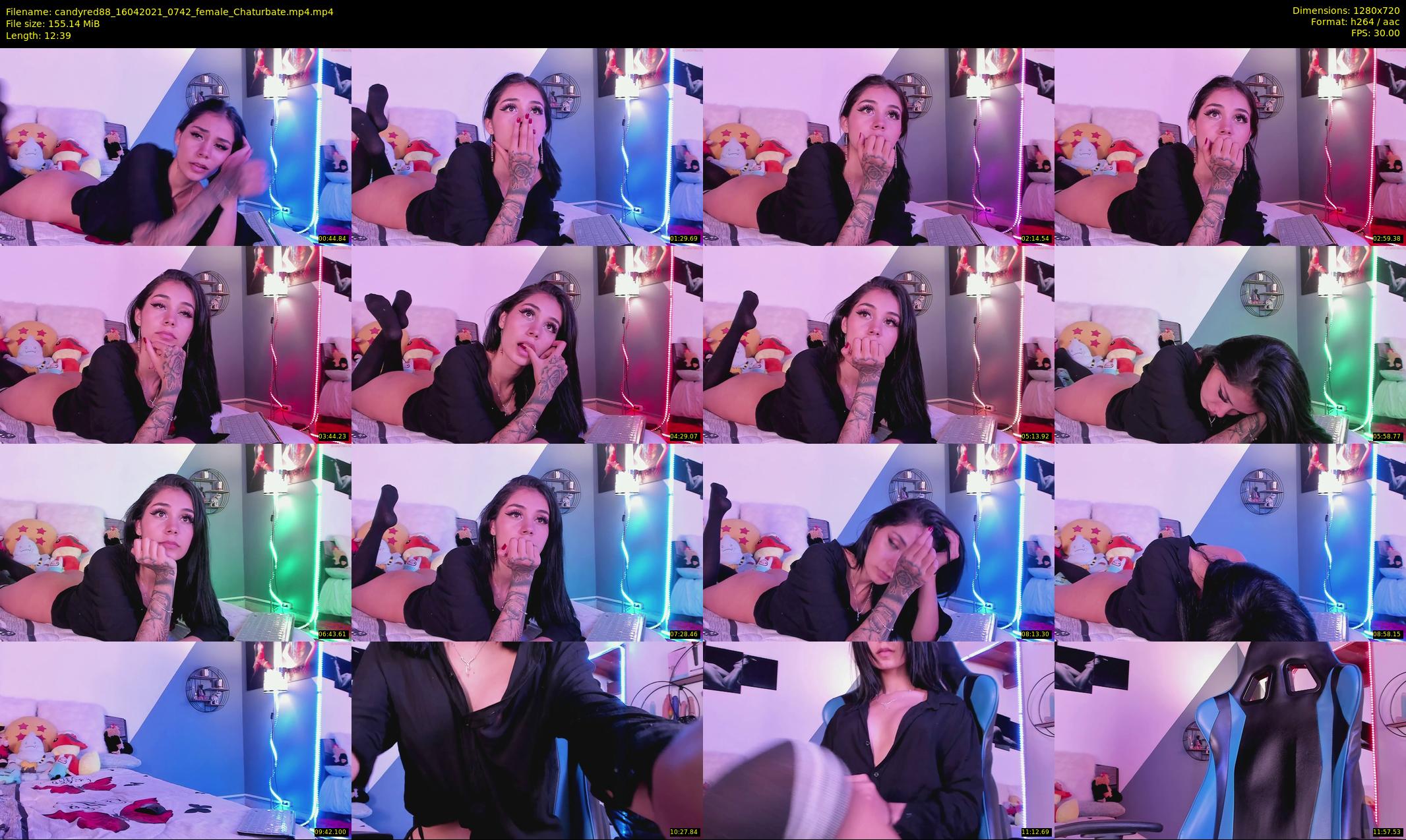 candyred88 — 13 minute Chaturbate female cam show recording, 720p, Apr 16, 2021