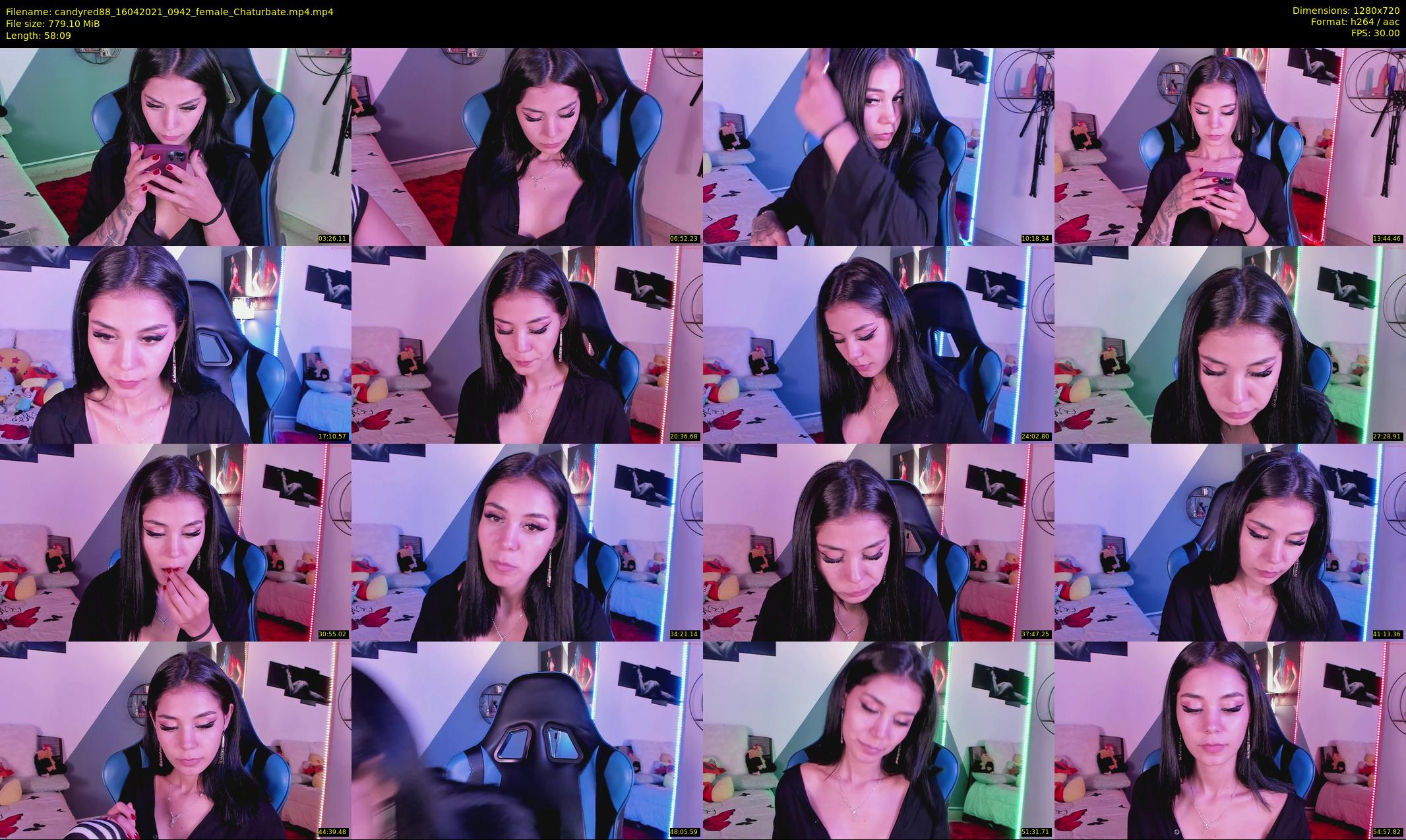 candyred88 — 59 minute Chaturbate female cam show recording, 720p, Apr 16, 2021