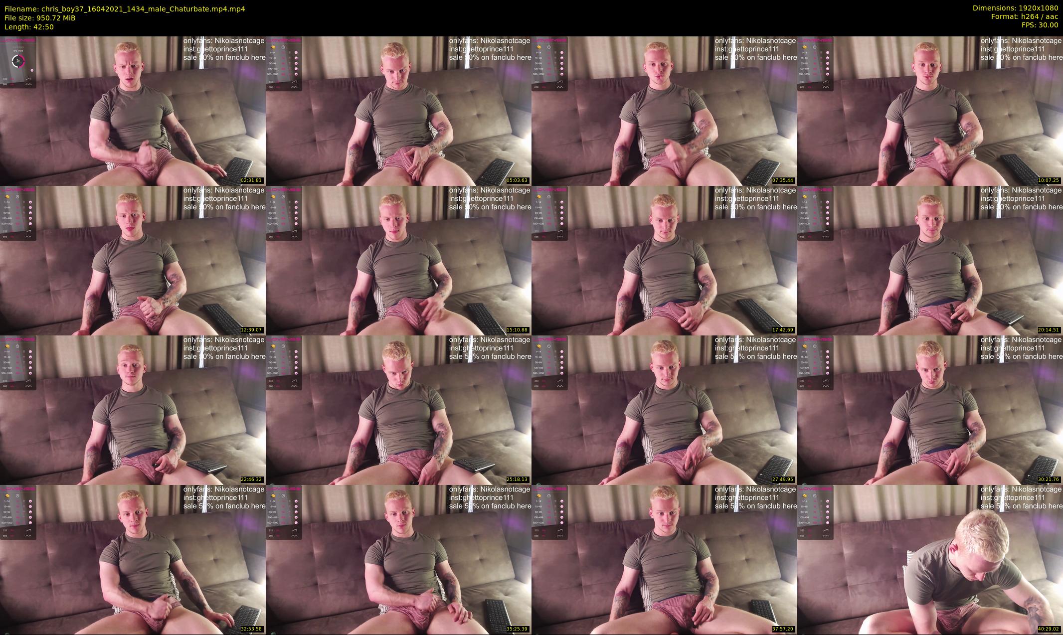 chris_boy37 — 43 minute Chaturbate male cam show recording, 1080p, Apr 16, 2021
