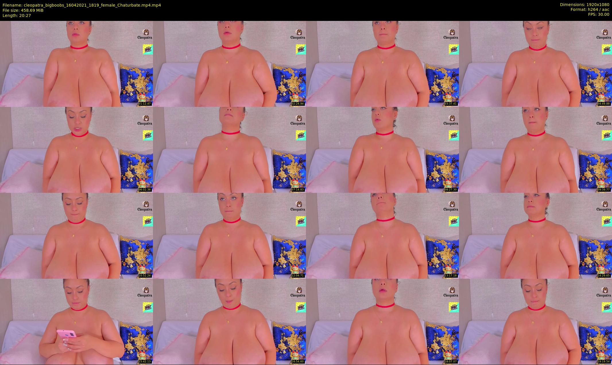 cleopatra_bigboobs — 21 minute Chaturbate female cam show recording, 1080p, Apr 16, 2021