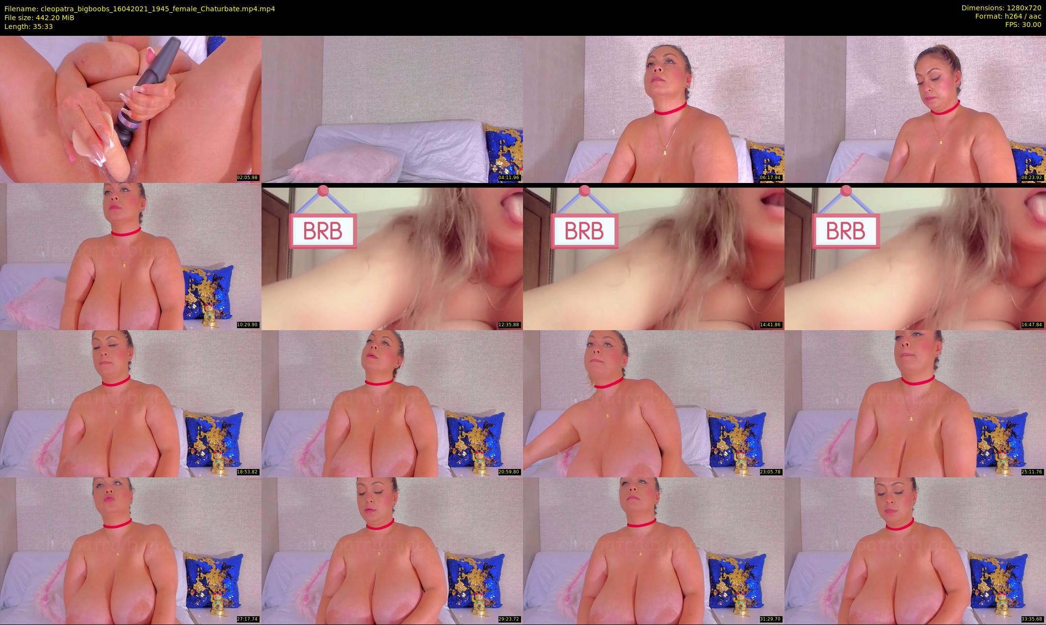cleopatra_bigboobs — 36 minute Chaturbate female cam show recording, 720p, Apr 16, 2021