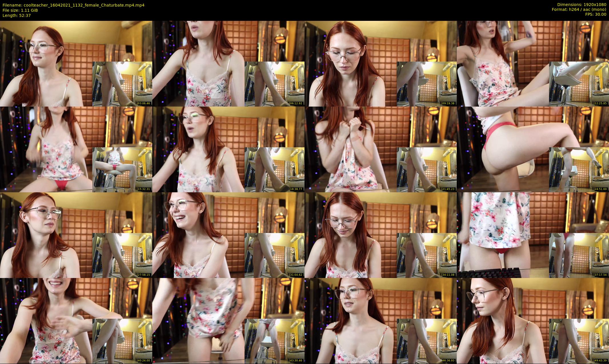 coolteacher — 53 minute Chaturbate female cam show recording, 1080p, Apr 16, 2021