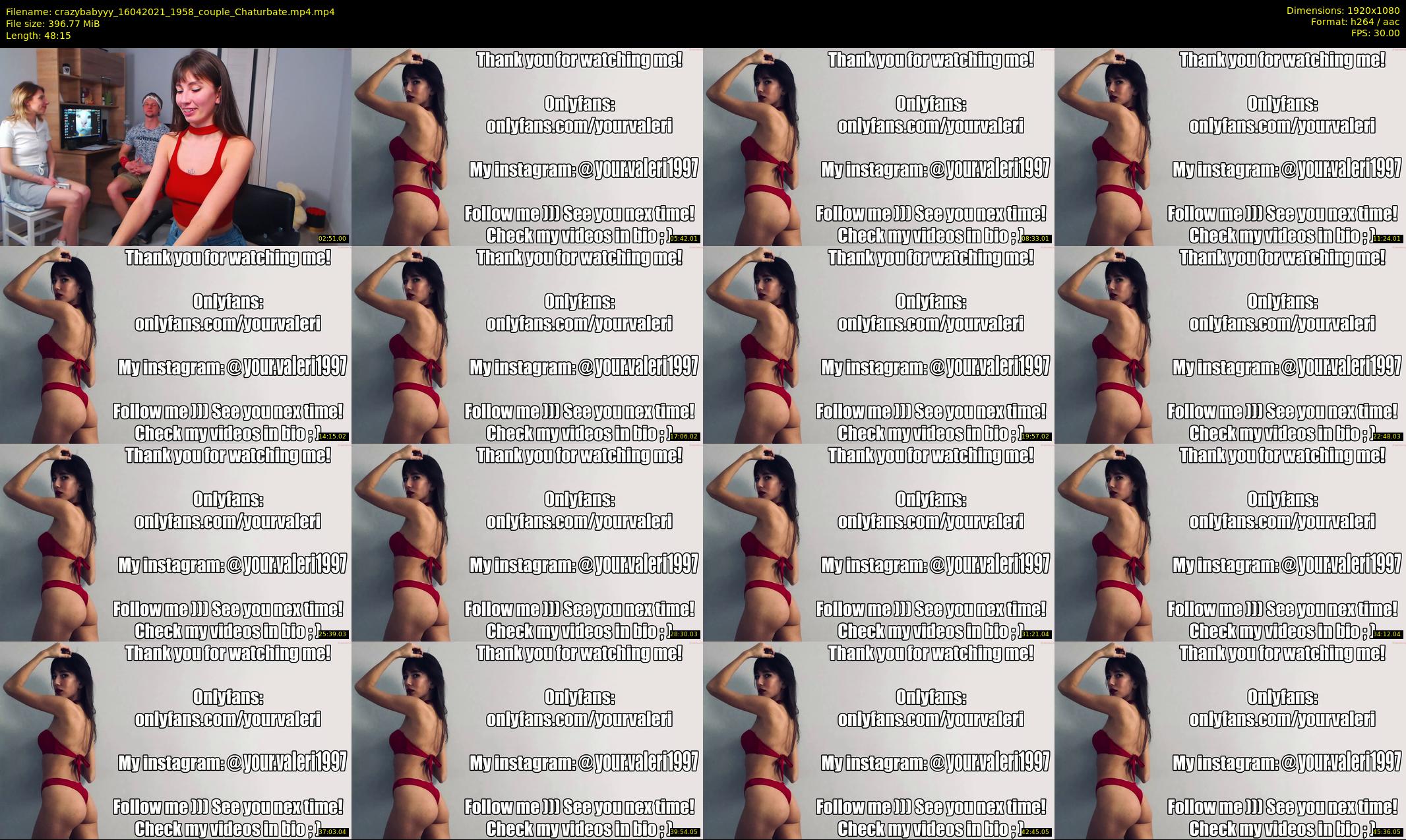 crazybabyyy — 49 minute Chaturbate couple cam show recording, 1080p, Apr 16, 2021