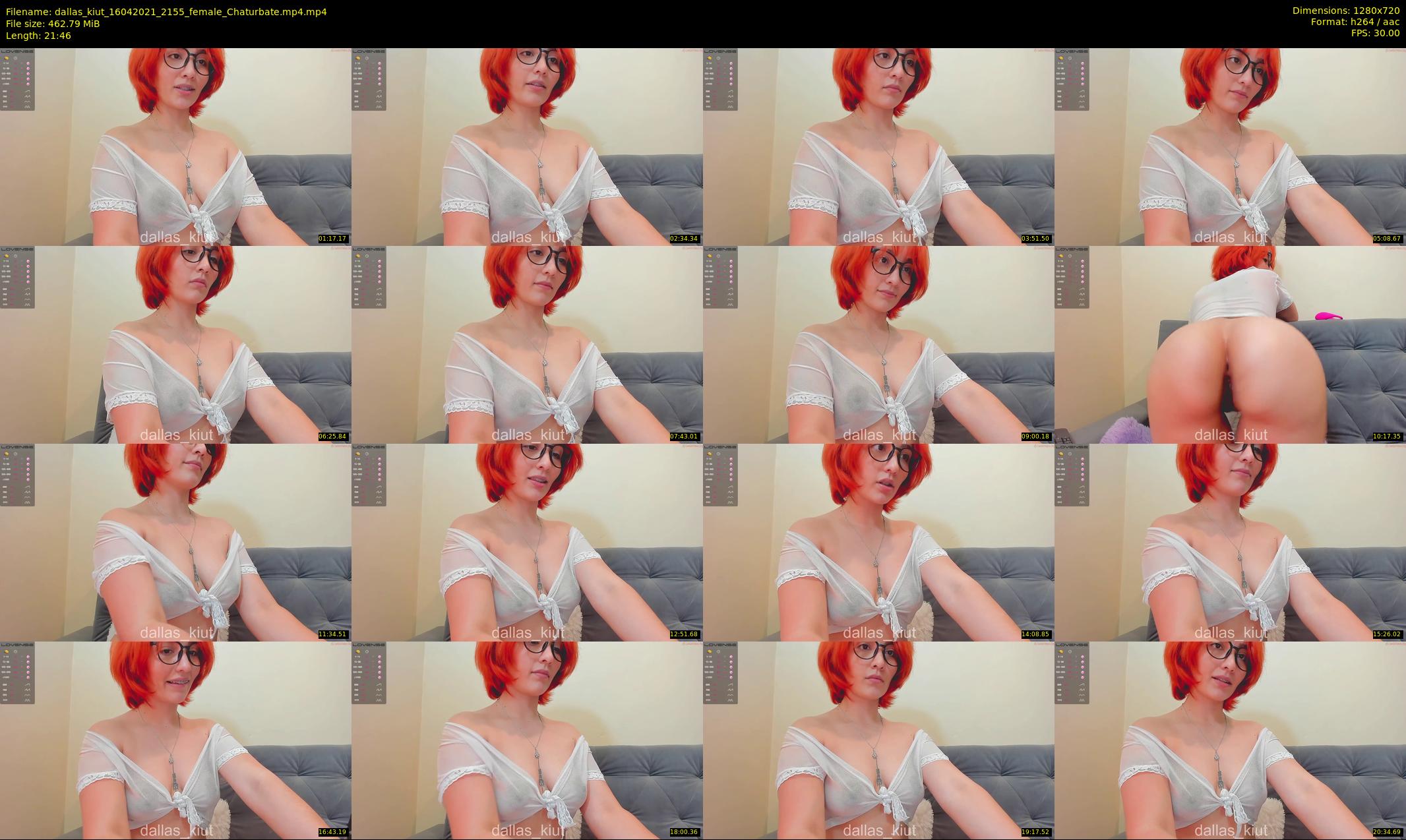 dallas_kiut — 22 minute Chaturbate female cam show recording, 720p, Apr 16, 2021