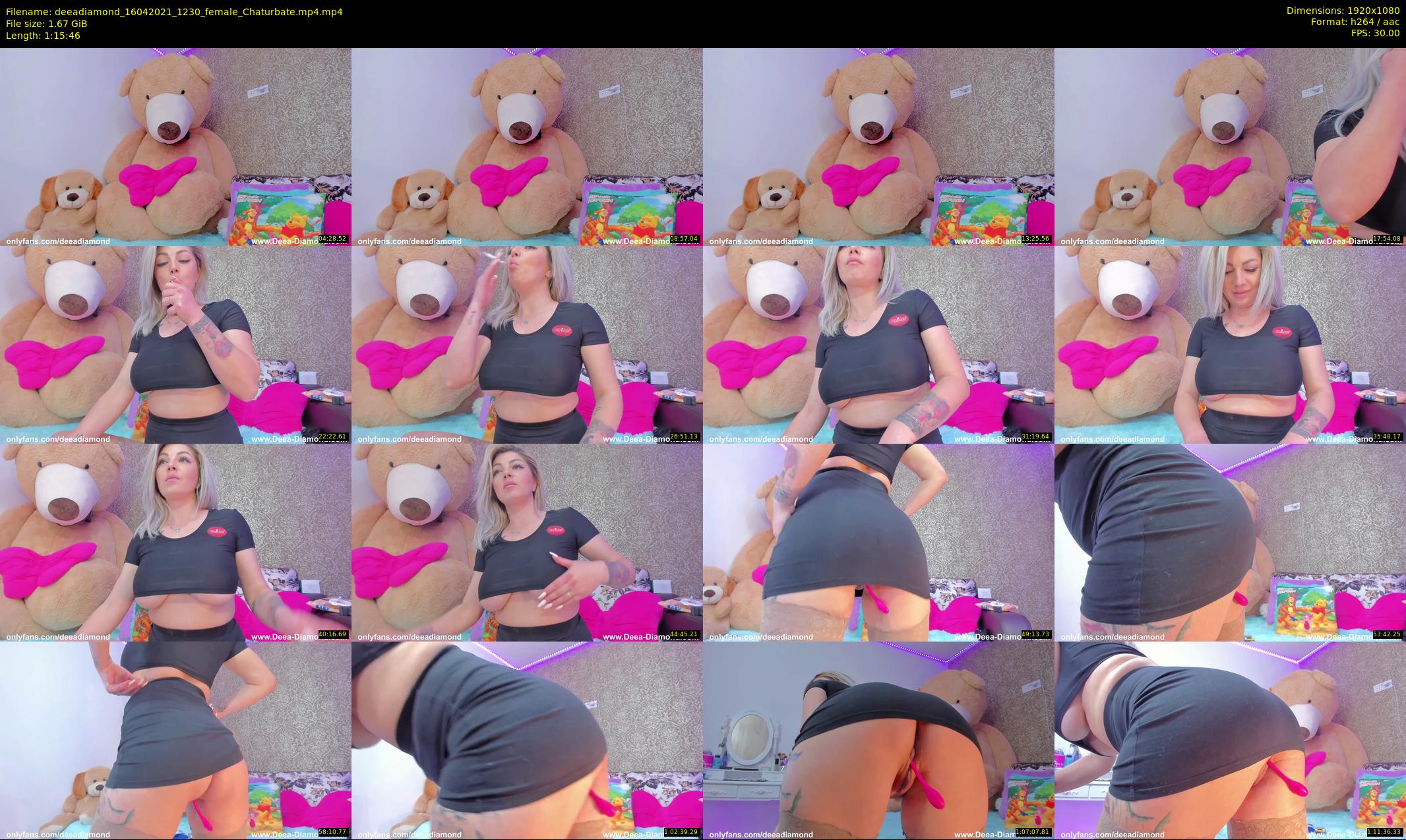deeadiamond — 76 minute Chaturbate female cam show recording, 1080p, Apr 16, 2021