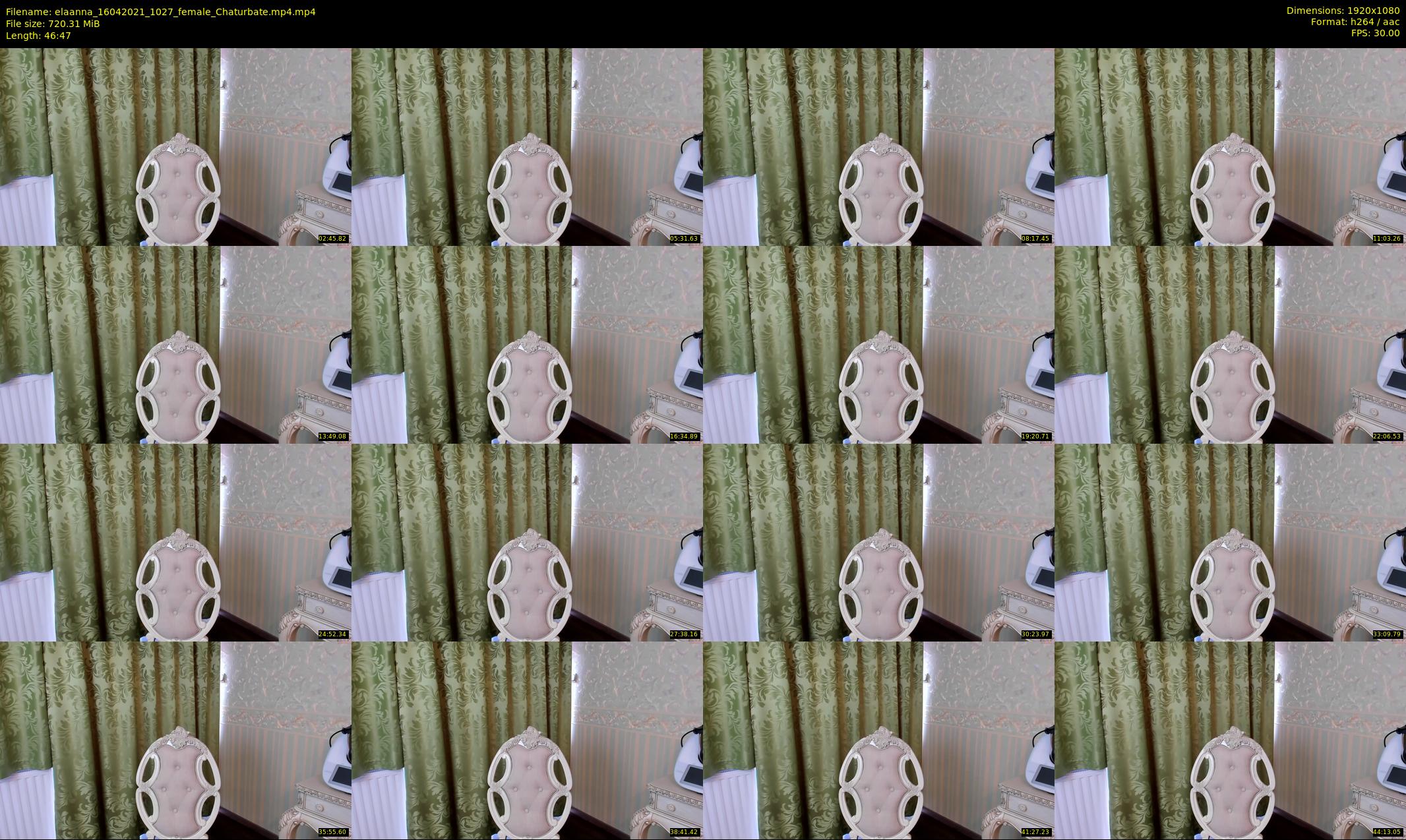 elaanna — 47 minute Chaturbate female cam show recording, 1080p, Apr 16, 2021