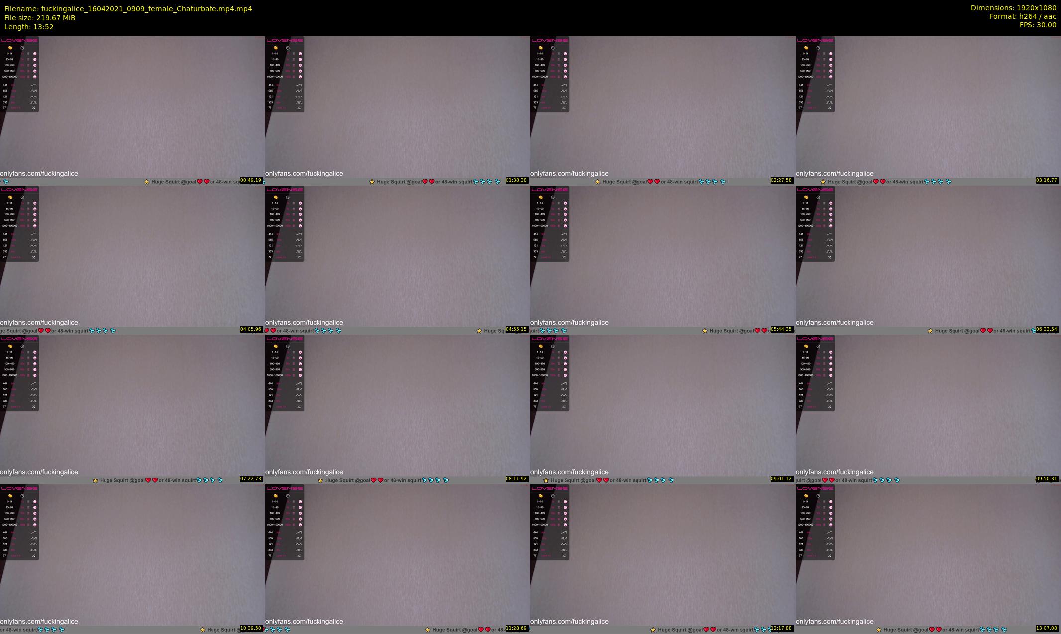 fuckingalice — 14 minute Chaturbate female cam show recording, 1080p, Apr 16, 2021