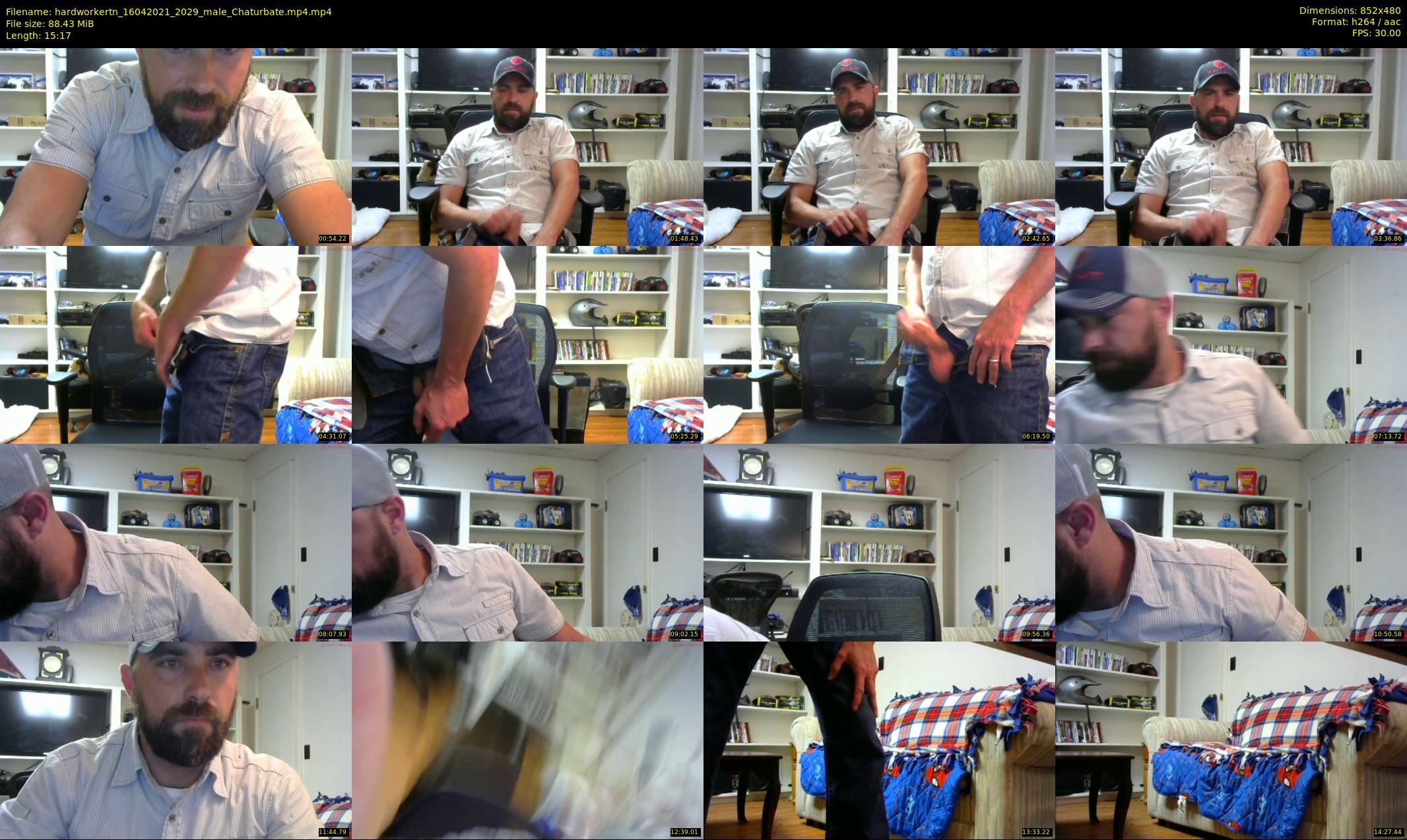 hardworkertn — 16 minute Chaturbate male cam show recording, 480p, Apr 16, 2021