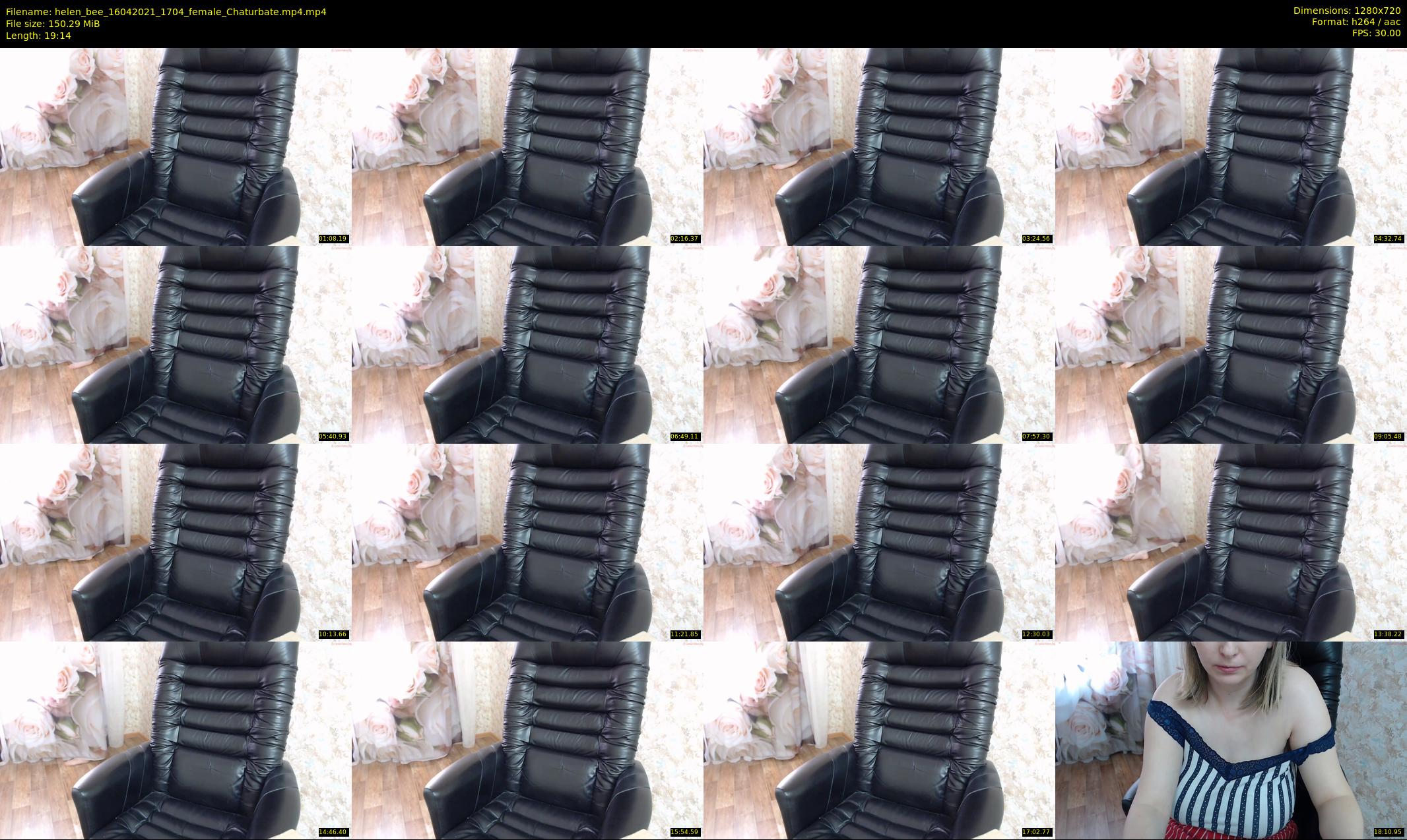 helen_bee — 20 minute Chaturbate female cam show recording, 720p, Apr 16, 2021