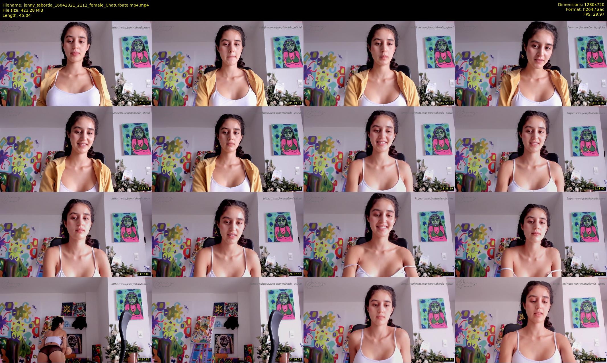 jenny_taborda — 46 minute Chaturbate female cam show recording, 720p, Apr 16, 2021