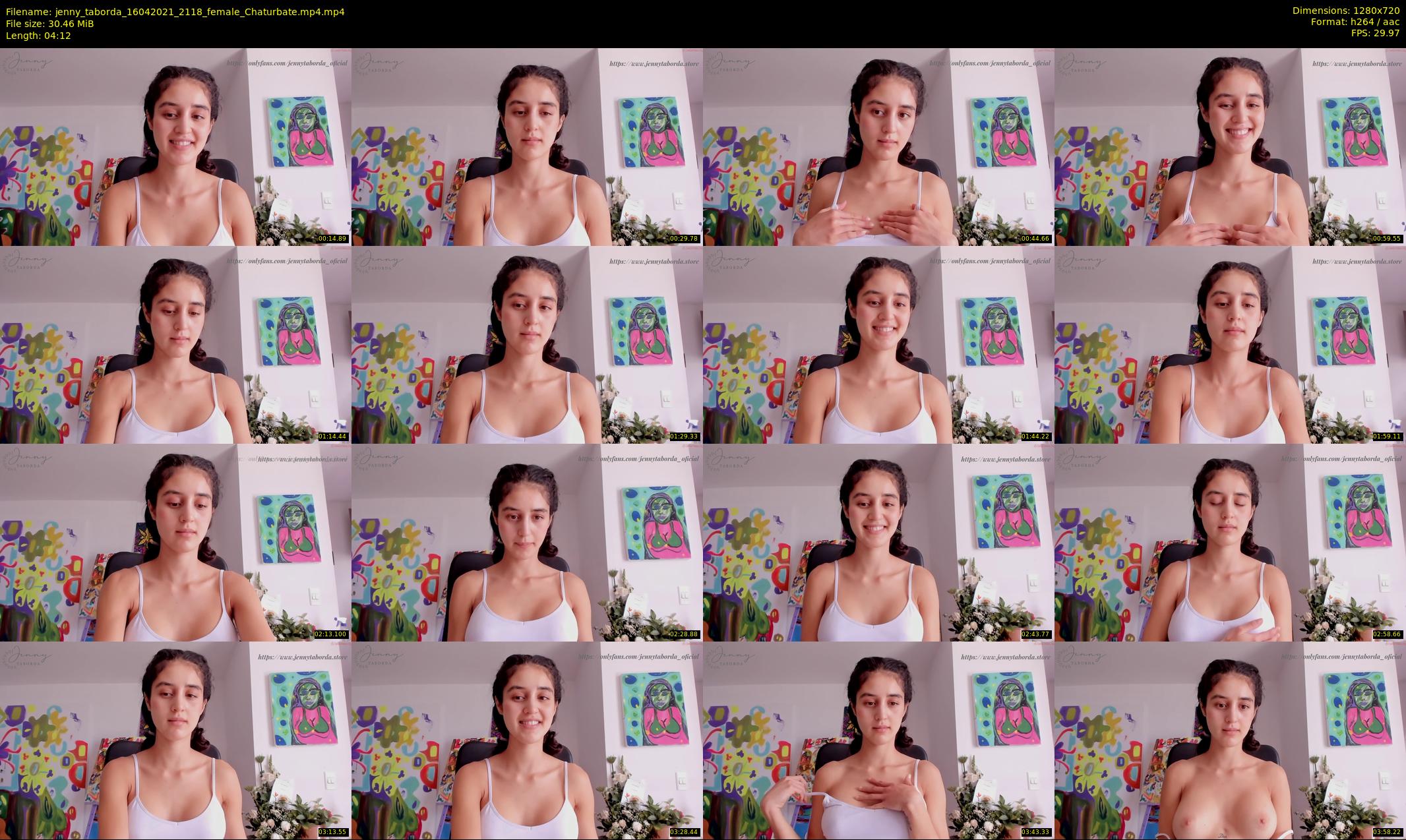 jenny_taborda — 5 minute Chaturbate female cam show recording, 720p, Apr 16, 2021