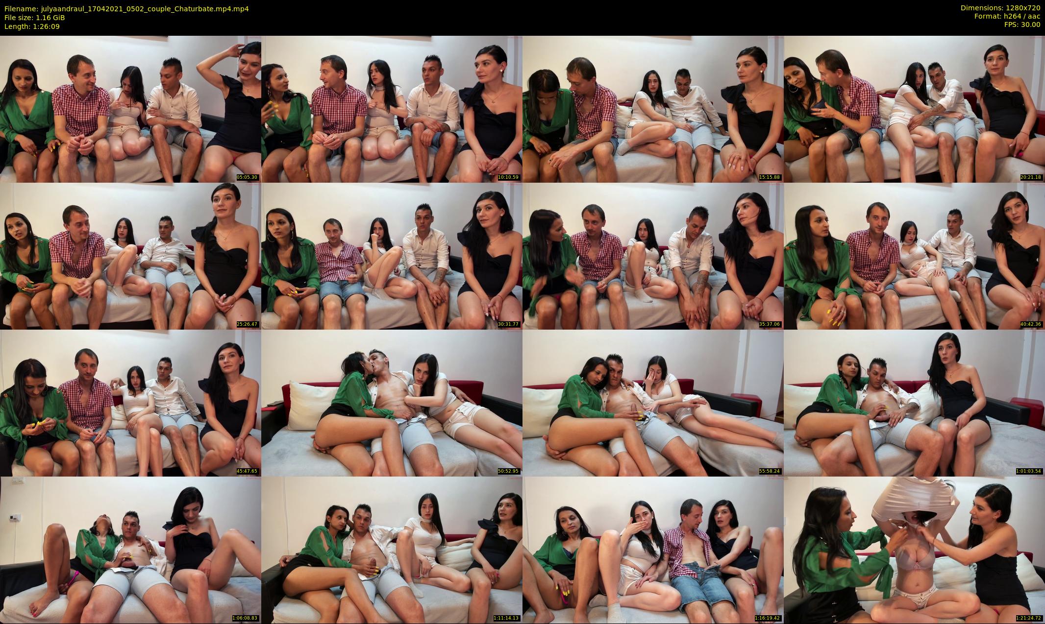 julyaandraul — 87 minute Chaturbate couple cam show recording, 720p, Apr 17, 2021
