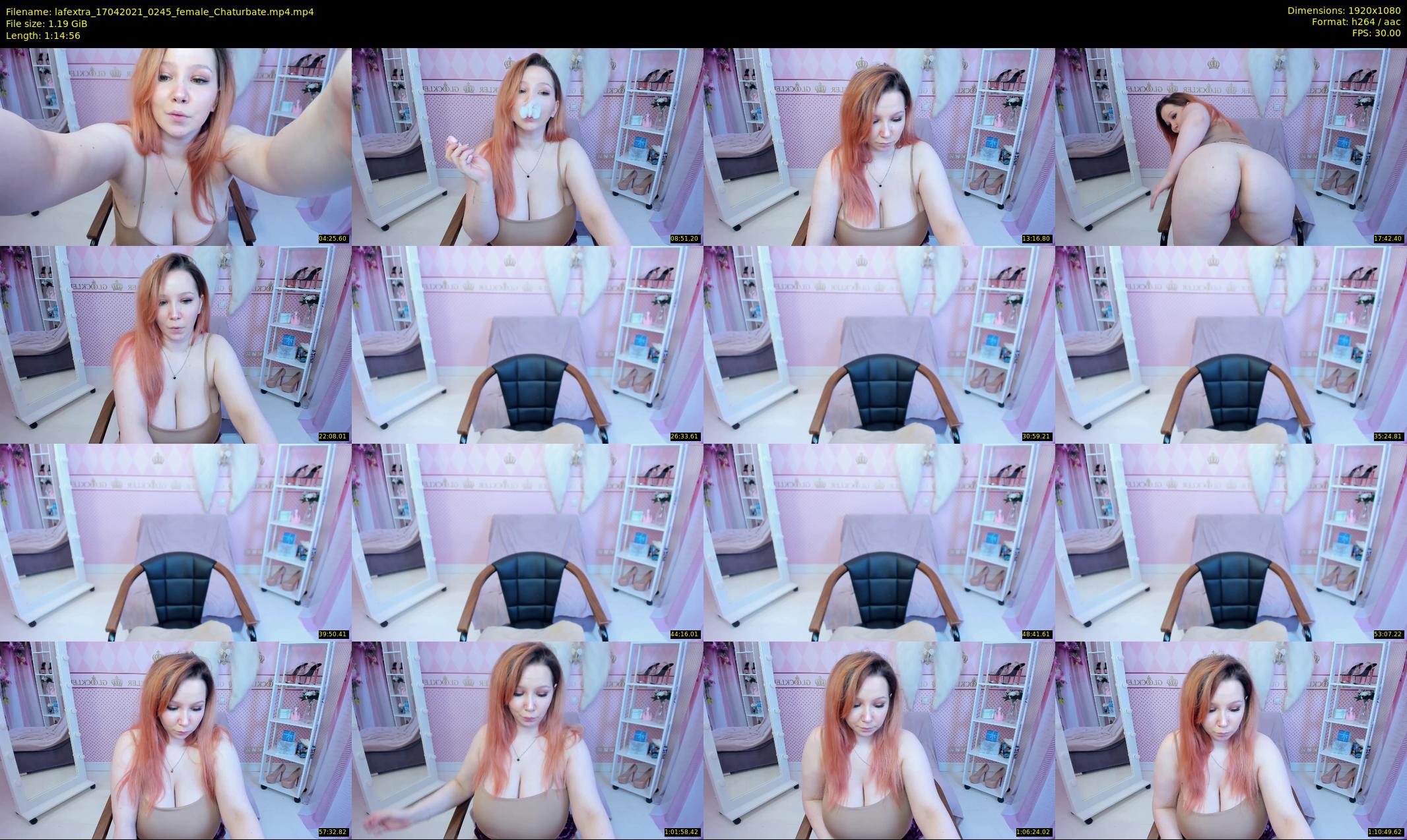 lafextra — 75 minute Chaturbate female cam show recording, 1080p, Apr 17, 2021