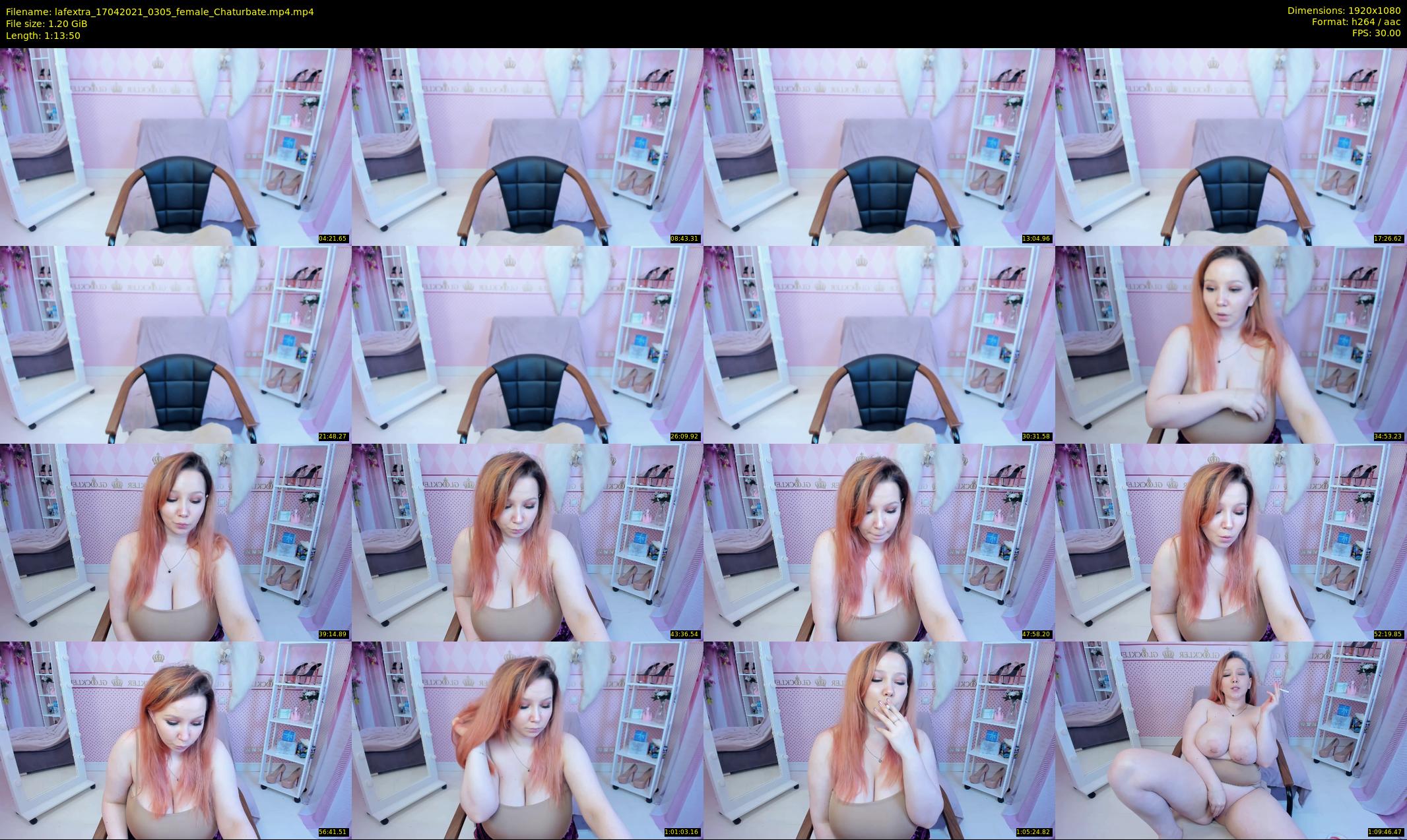 lafextra — 74 minute Chaturbate female cam show recording, 1080p, Apr 17, 2021