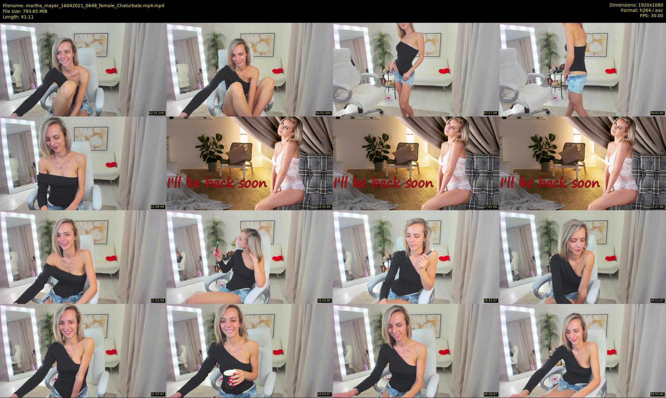martha_mayer — 42 minute Chaturbate female cam show recording, 1080p, Apr 16, 2021