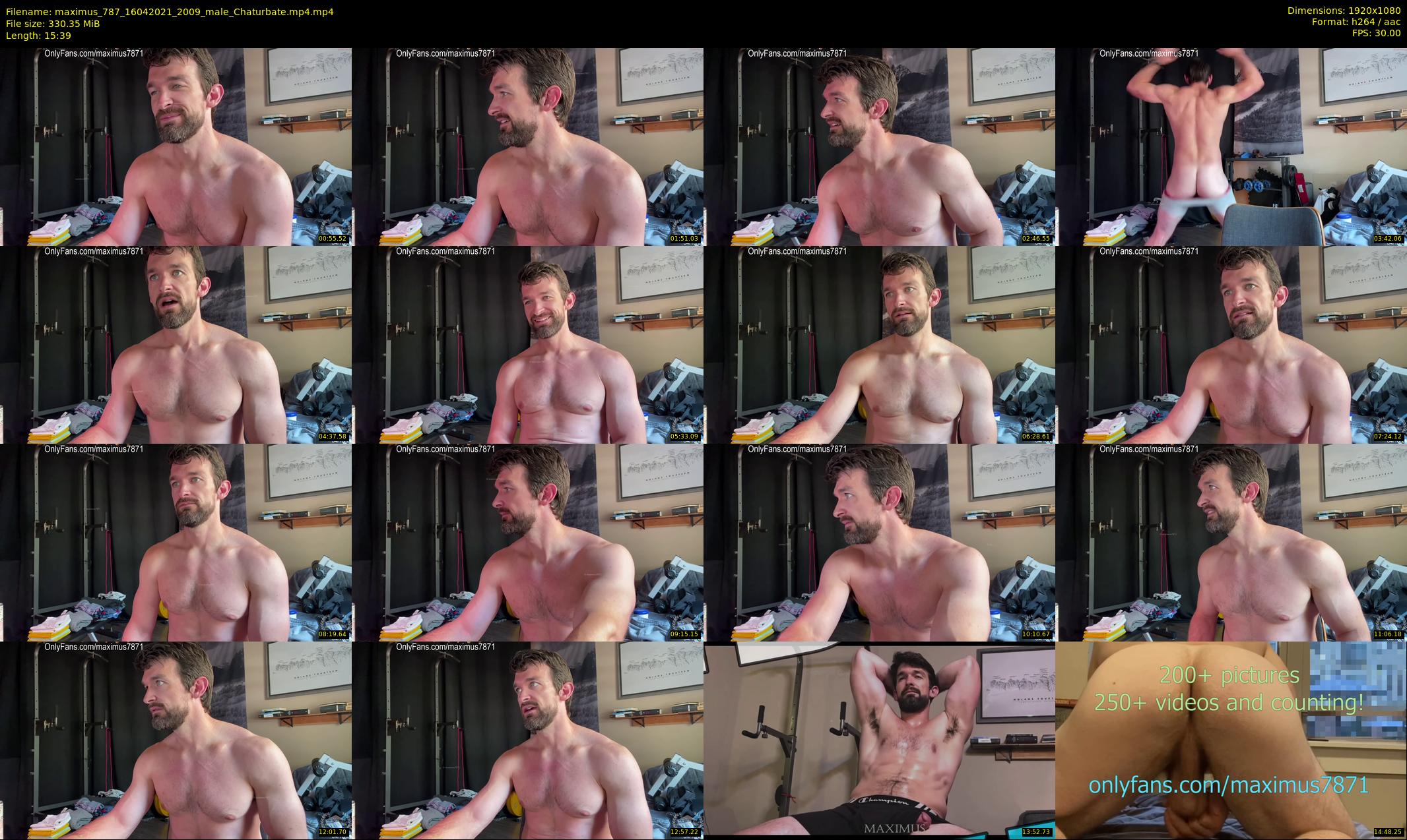maximus_787 — 16 minute Chaturbate male cam show recording, 1080p, Apr 16, 2021
