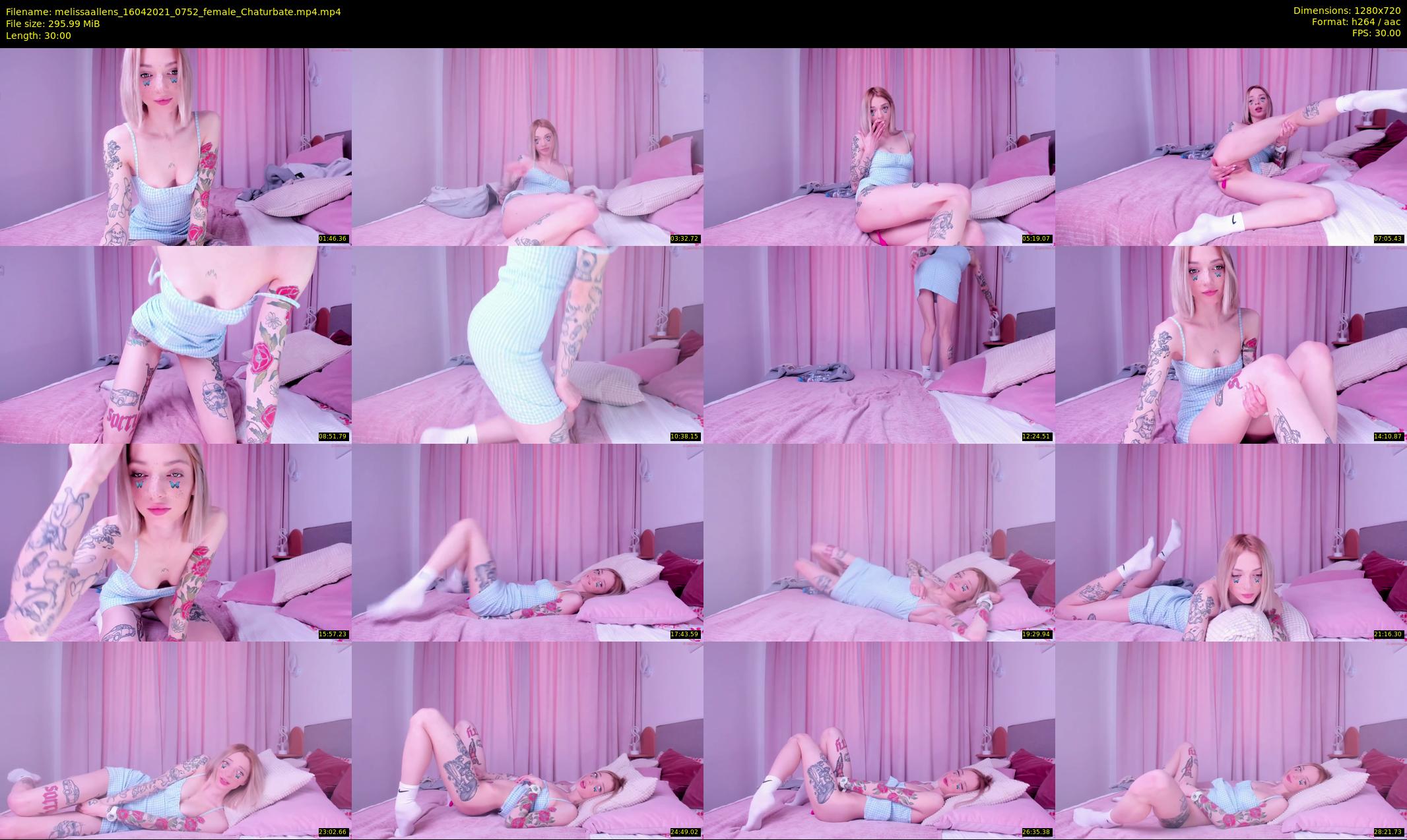 melissaallens — 30 minute Chaturbate female cam show recording, 720p, Apr 16, 2021