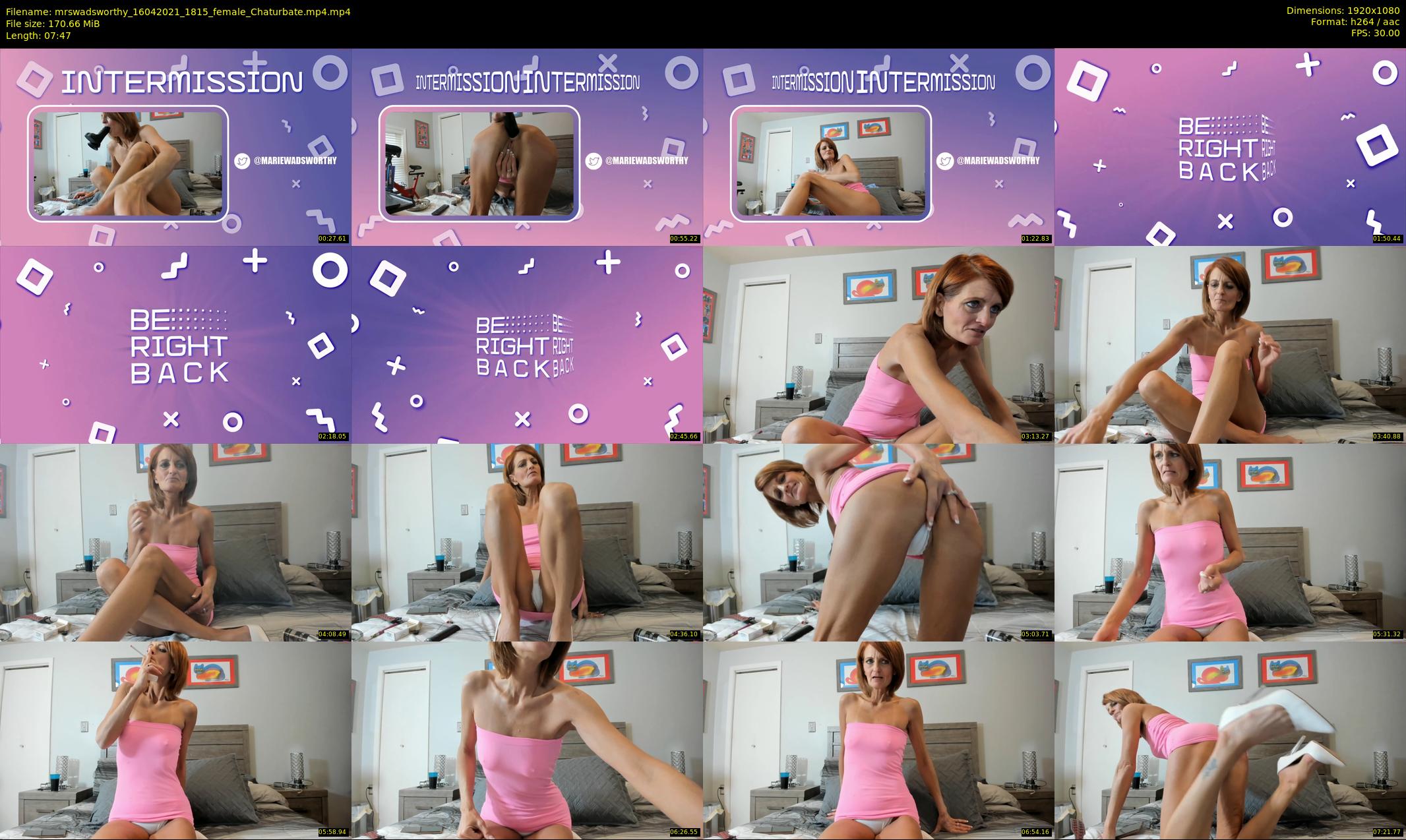 mrswadsworthy — 8 minute Chaturbate female cam show recording, 1080p, Apr 16, 2021