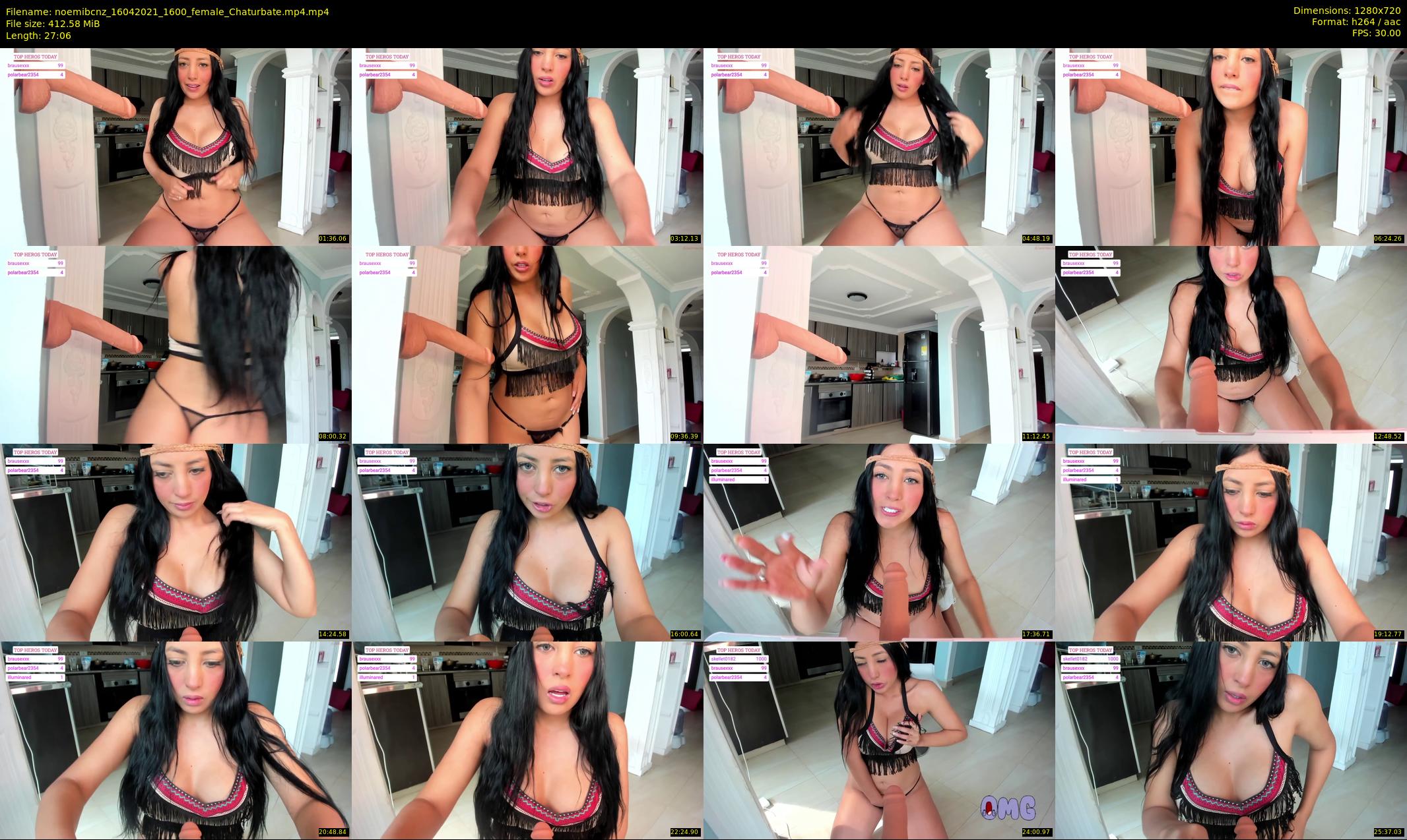 noemibcnz — 28 minute Chaturbate couple cam show recording, 720p, Apr 16, 2021