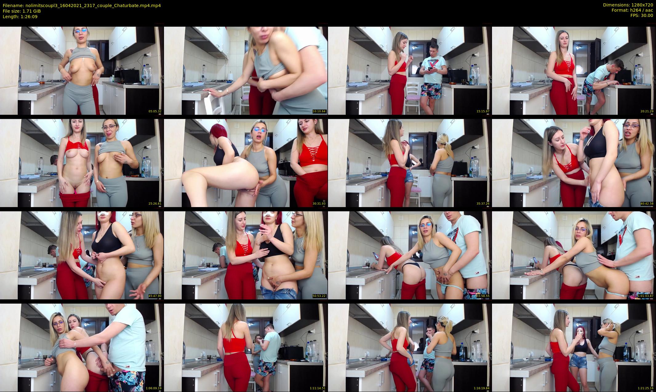 nolimitscoupl3 — 87 minute Chaturbate couple cam show recording, 720p, Apr 16, 2021