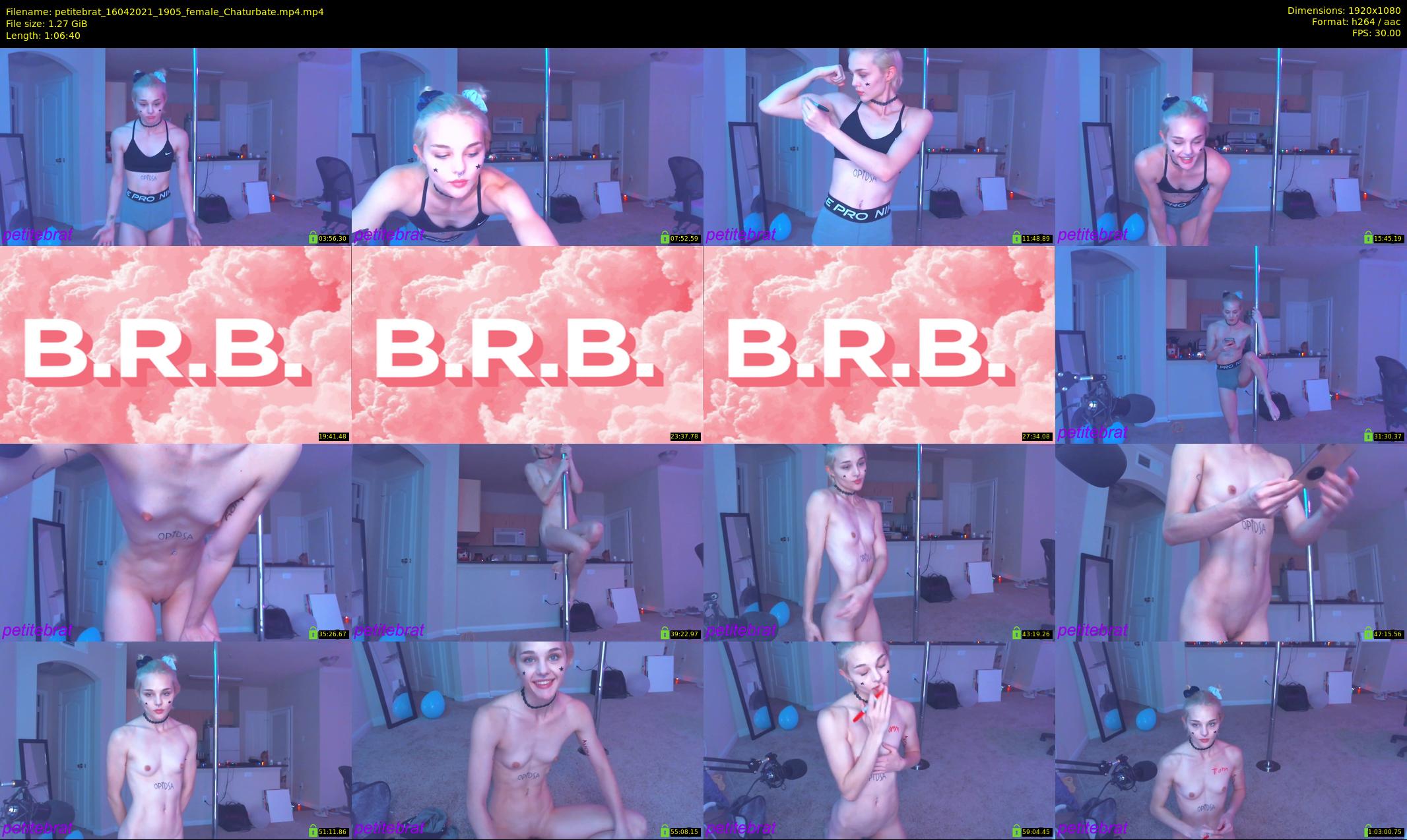 petitebrat — 67 minute Chaturbate female cam show recording, 1080p, Apr 16, 2021