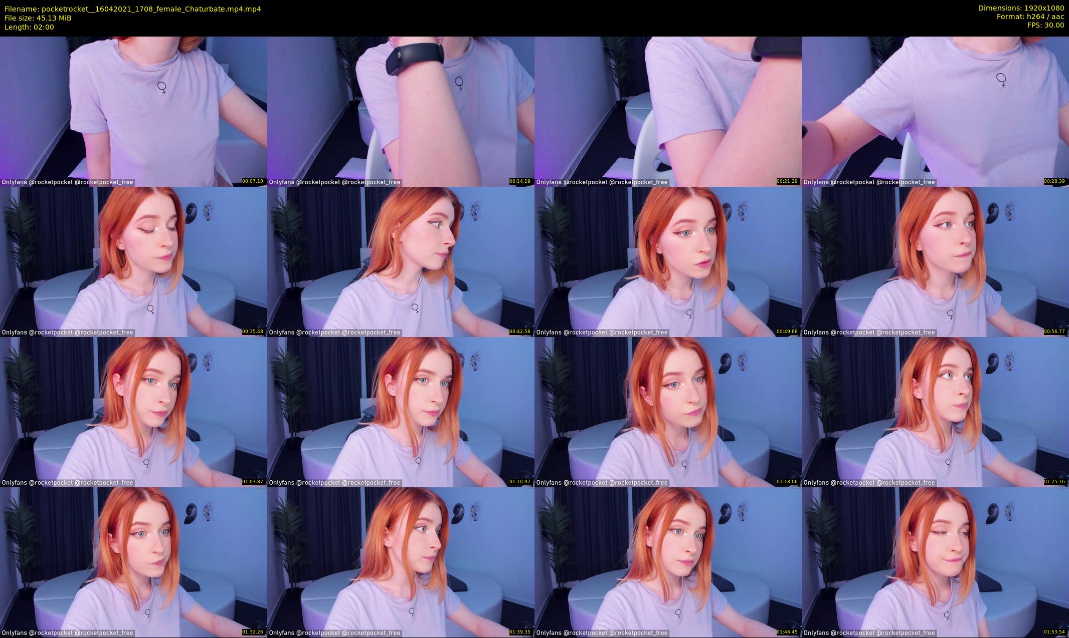 pocketrocket_ — 2 minute Chaturbate female cam show recording, 1080p, Apr 16, 2021