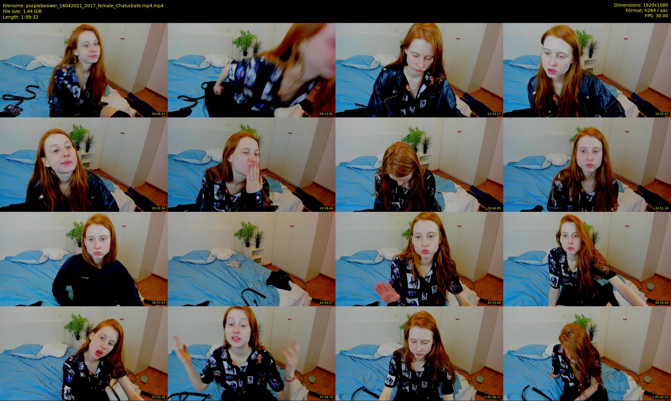 purplebeawer — 70 minute Chaturbate female cam show recording, 1080p, Apr 16, 2021