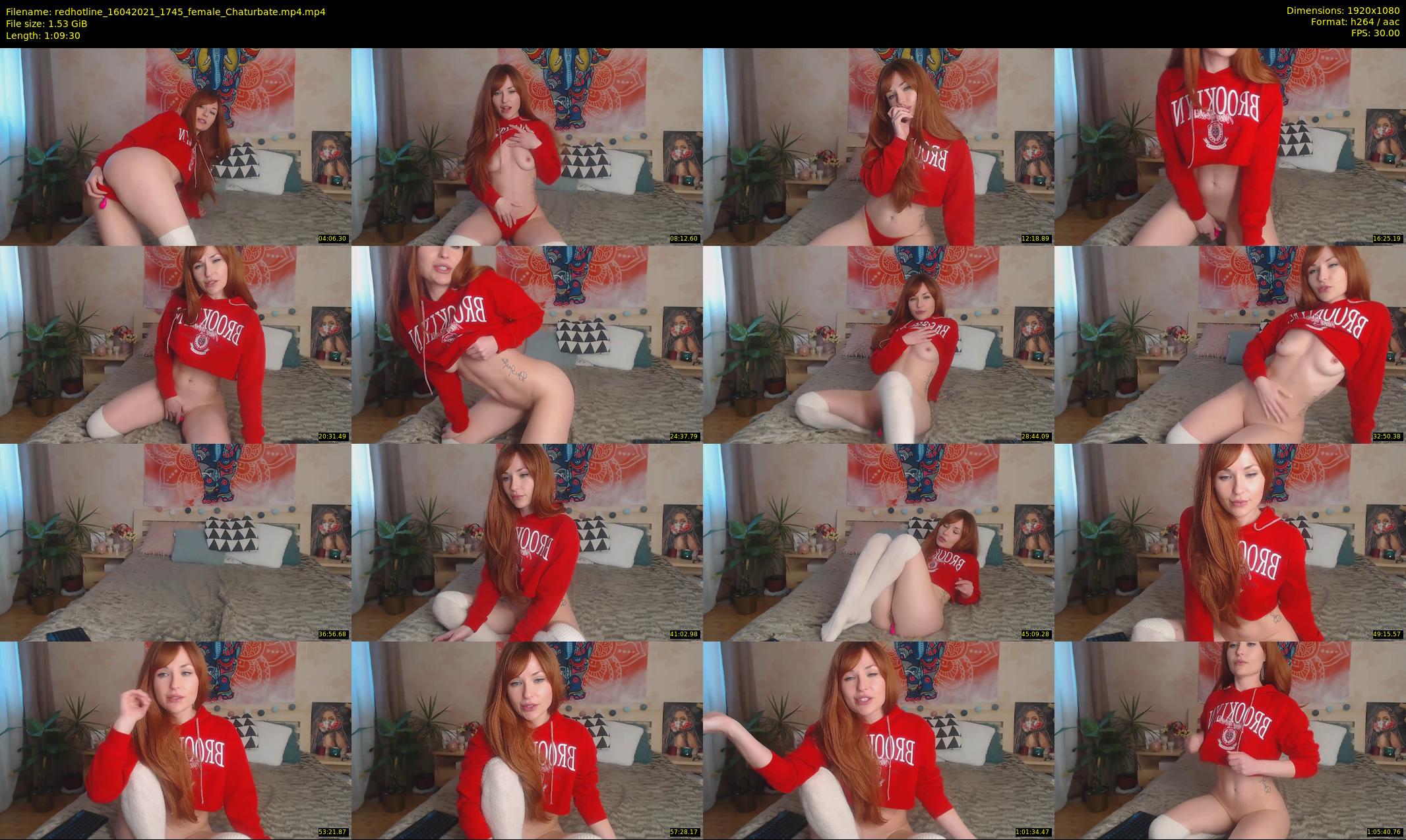redhotline — 70 minute Chaturbate female cam show recording, 1080p, Apr 16, 2021