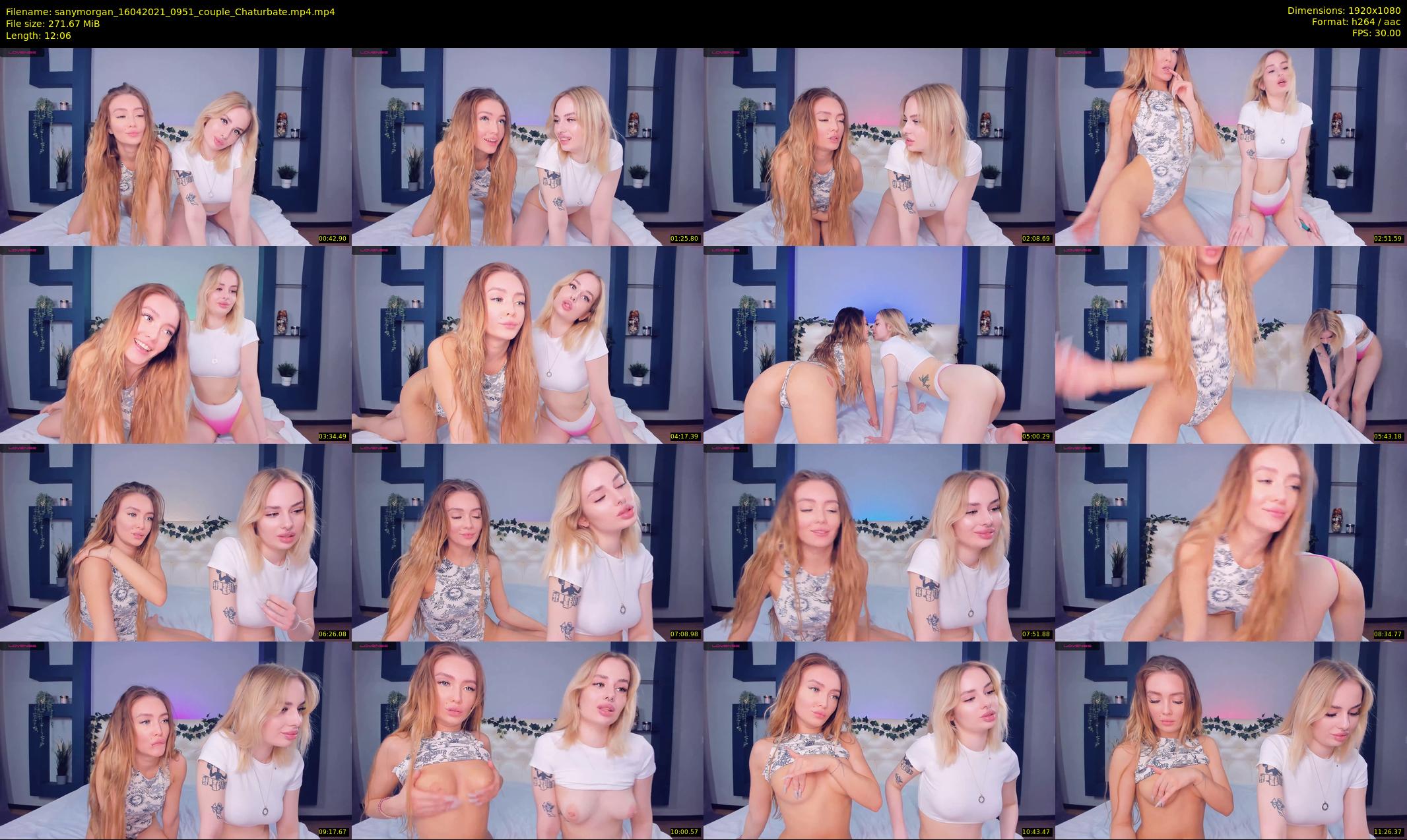 sanymorgan — 13 minute Chaturbate couple cam show recording, 1080p, Apr 16, 2021