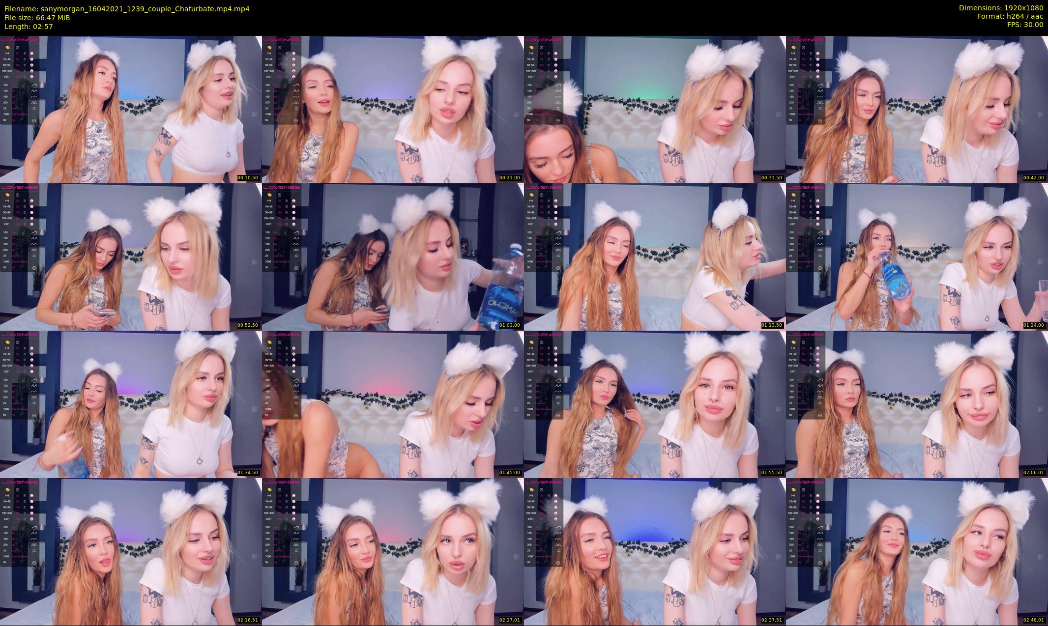 sanymorgan — 3 minute Chaturbate couple cam show recording, 1080p, Apr 16, 2021