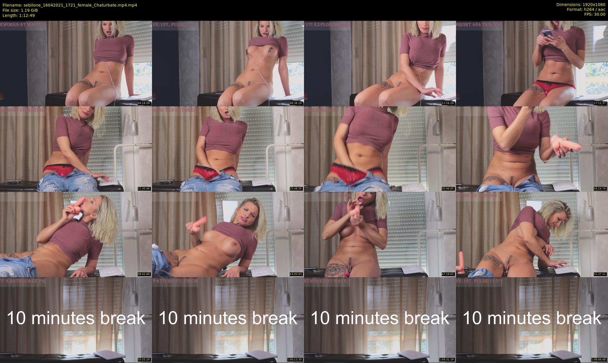sebilone — 73 minute Chaturbate couple cam show recording, 1080p, Apr 16, 2021
