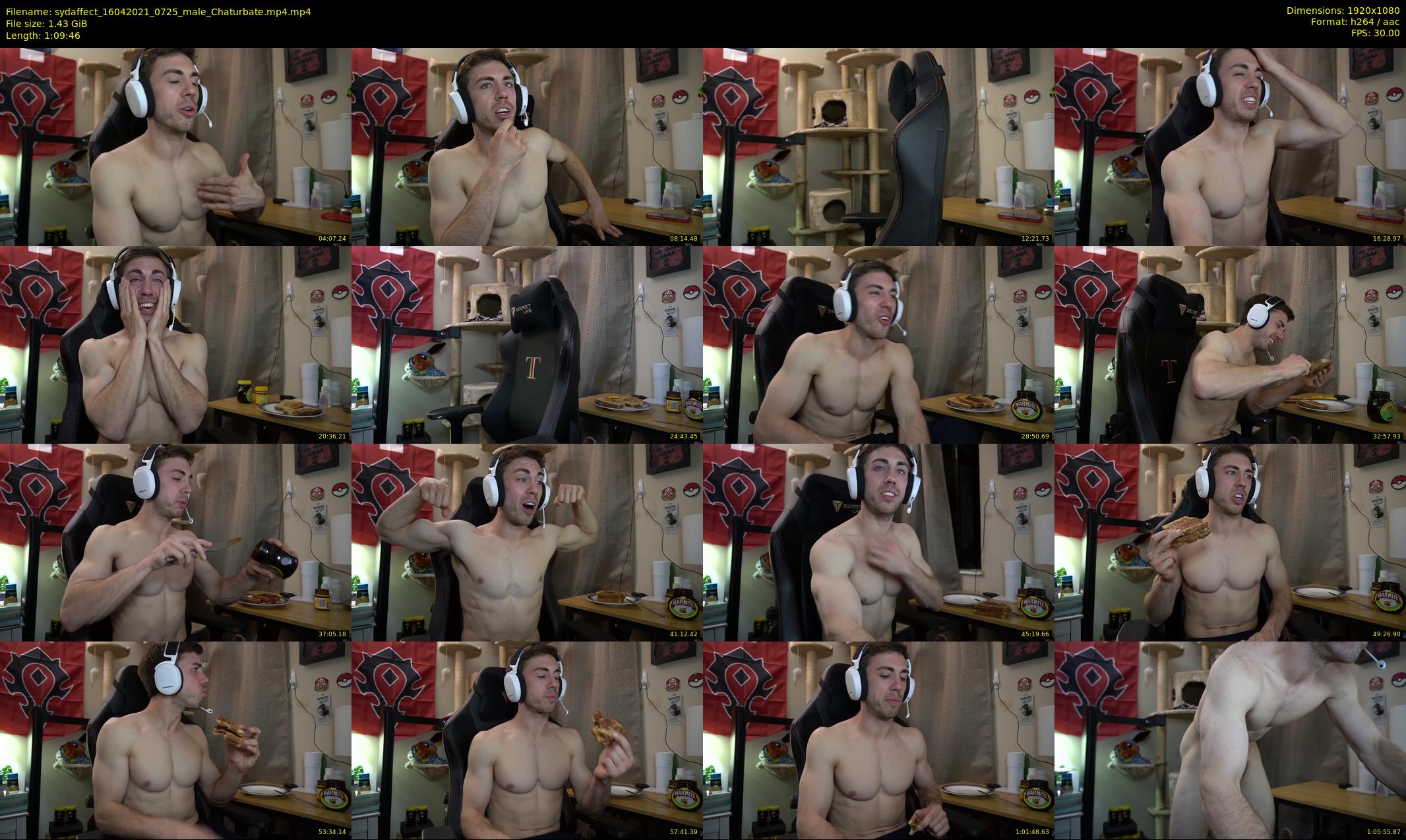 sydaffect — 70 minute Chaturbate male cam show recording, 1080p, Apr 16, 2021