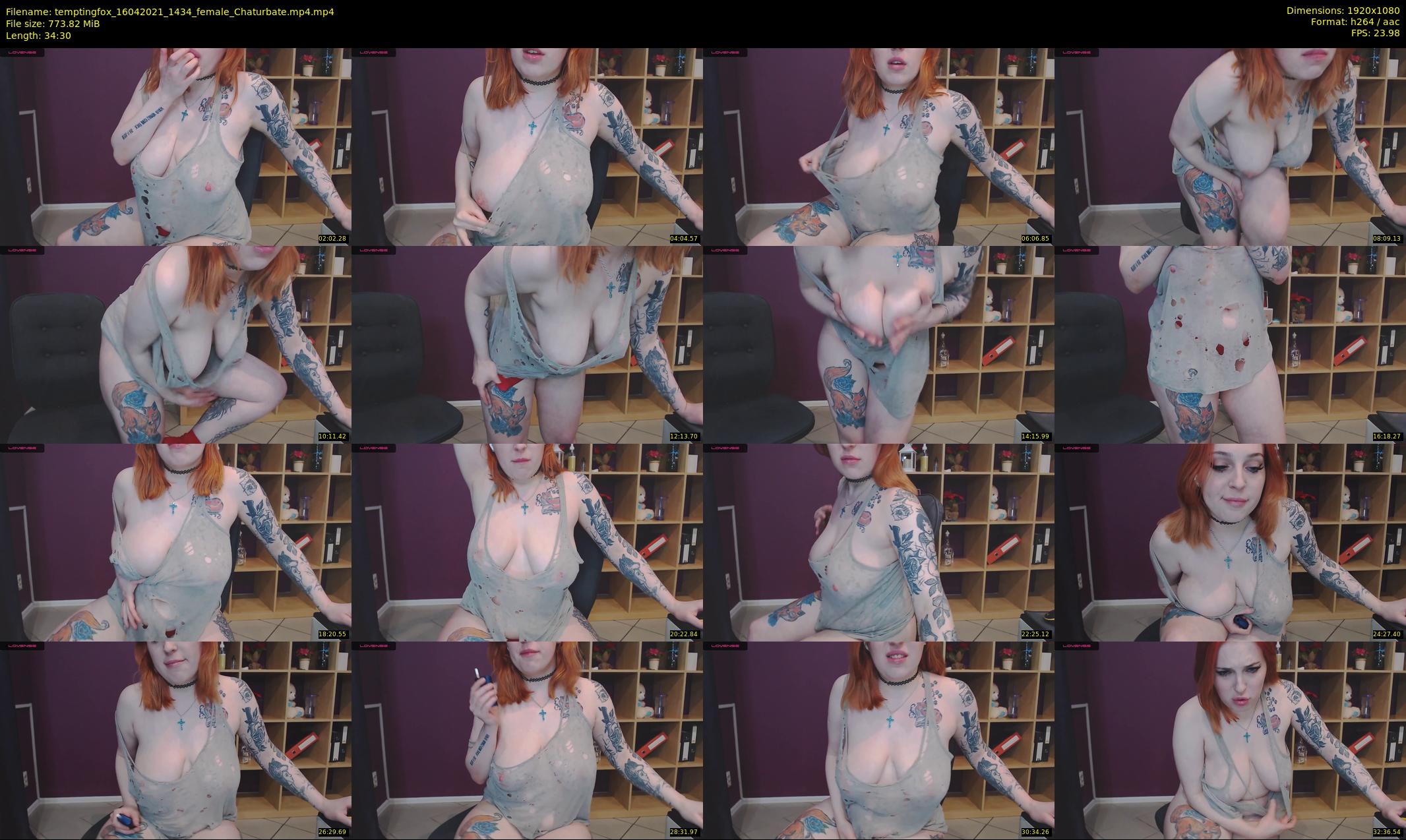 temptingfox — 35 minute Chaturbate female cam show recording, 1080p, Apr 16, 2021