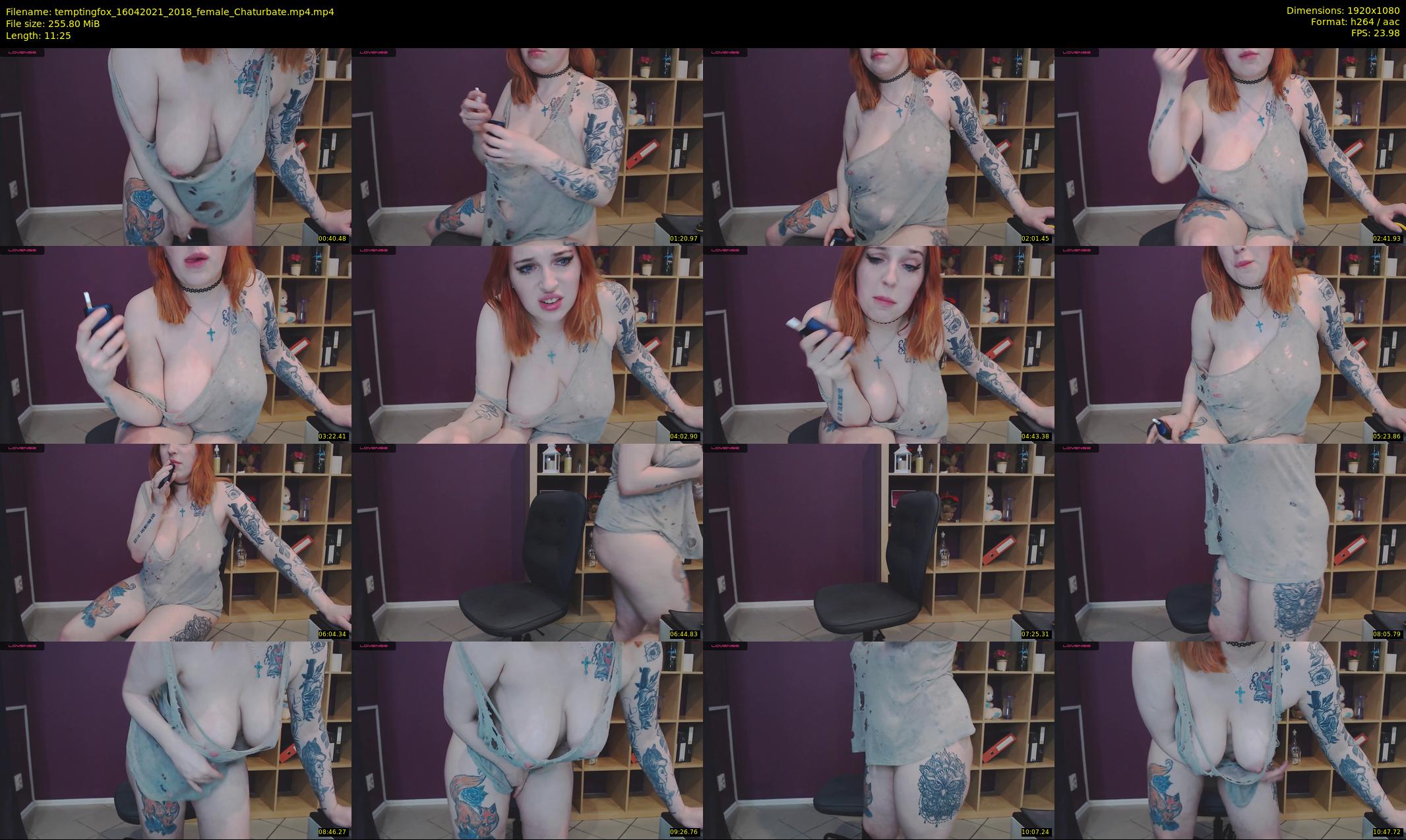 temptingfox — 12 minute Chaturbate female cam show recording, 1080p, Apr 16, 2021