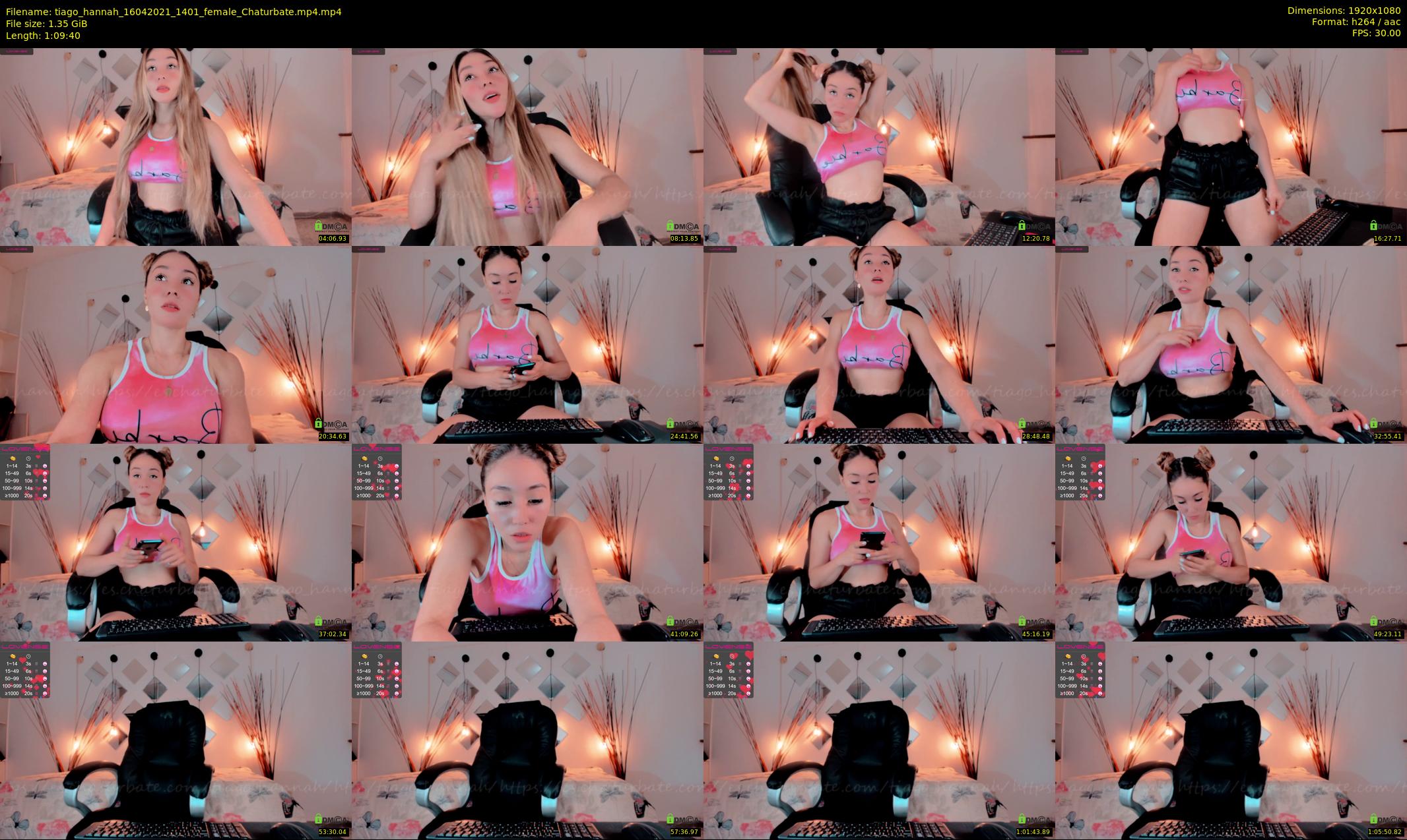 tiago_hannah — 70 minute Chaturbate couple cam show recording, 1080p, Apr 16, 2021