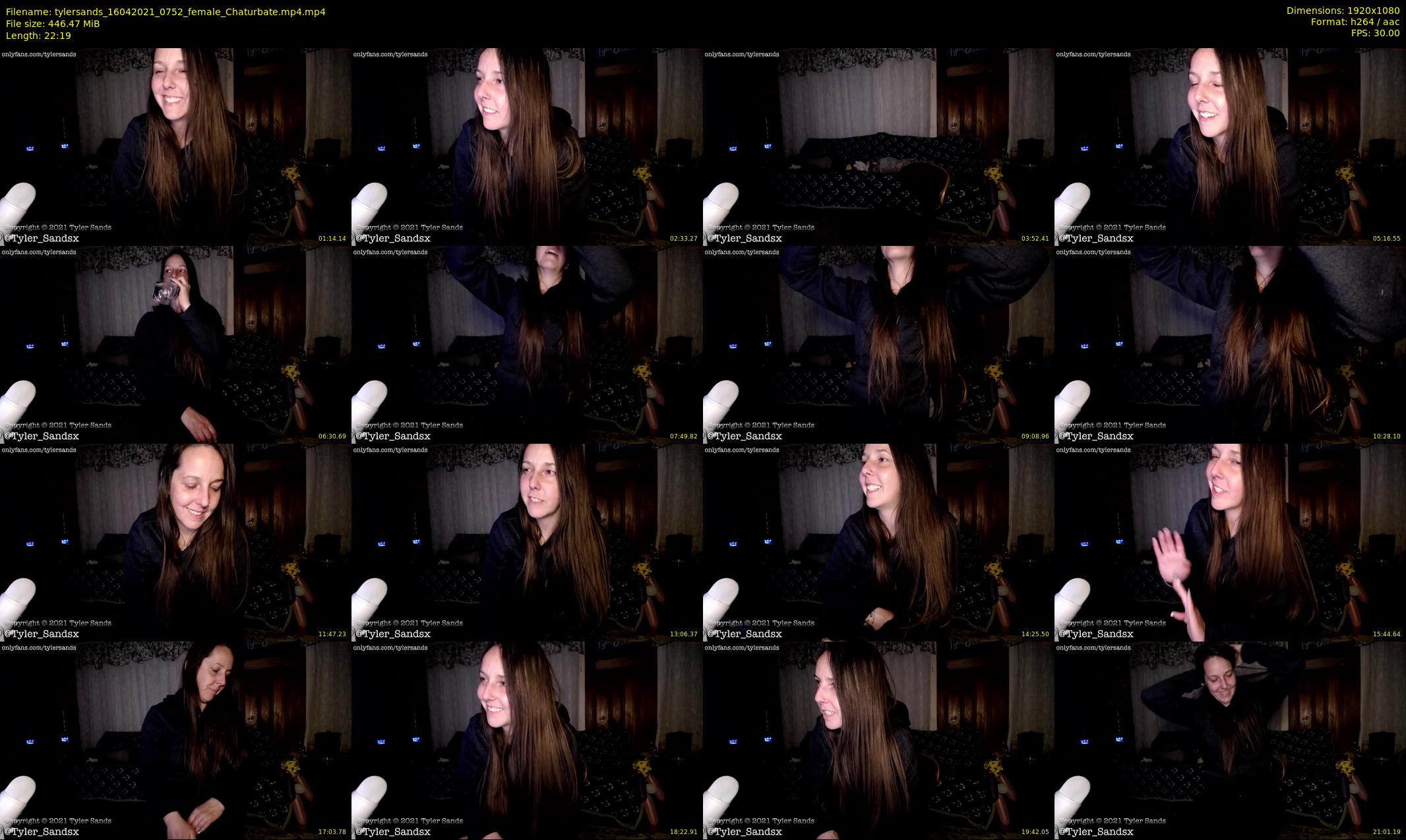 tylersands — 23 minute Chaturbate female cam show recording, 1080p, Apr 16, 2021