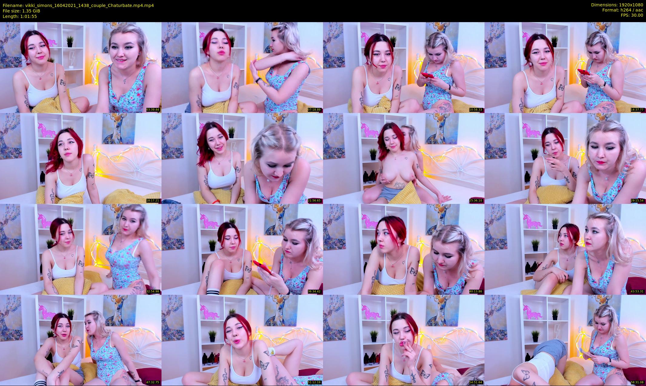 vikki_simons — 62 minute Chaturbate couple cam show recording, 1080p, Apr 16, 2021