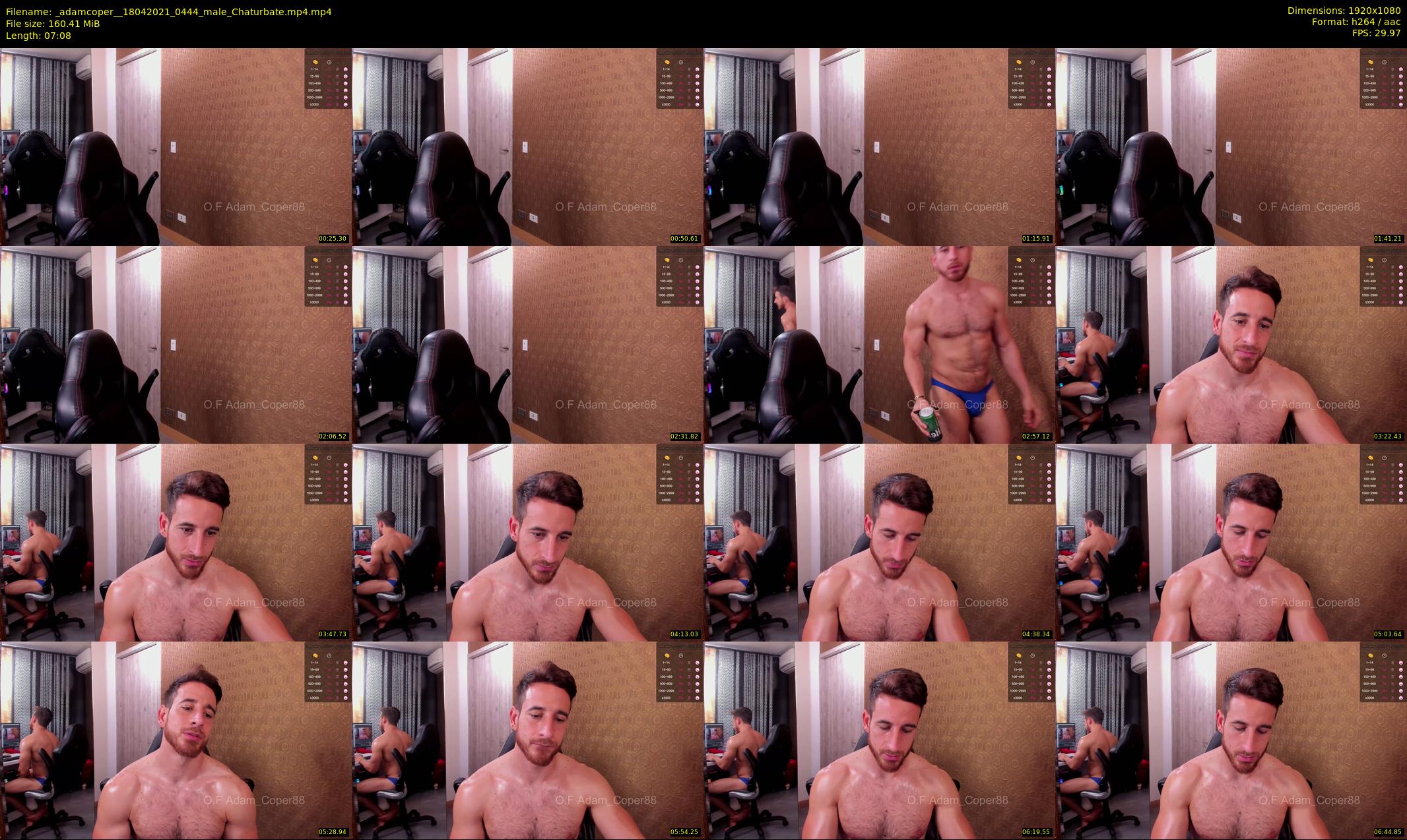 _adamcoper_ — 8 minute Chaturbate male cam show recording, 1080p, Apr 18, 2021