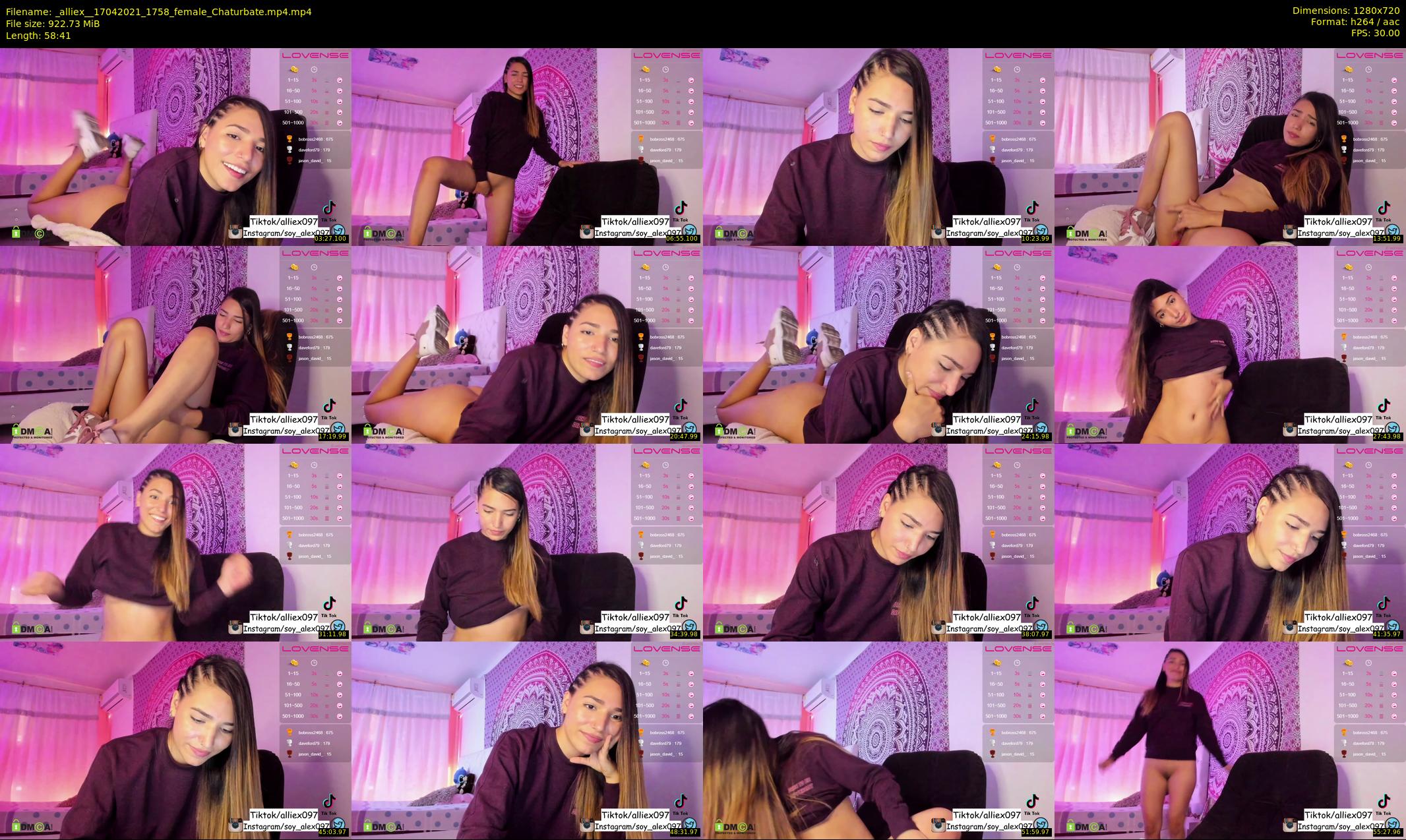 _alliex_ — 59 minute Chaturbate female cam show recording, 720p, Apr 17, 2021