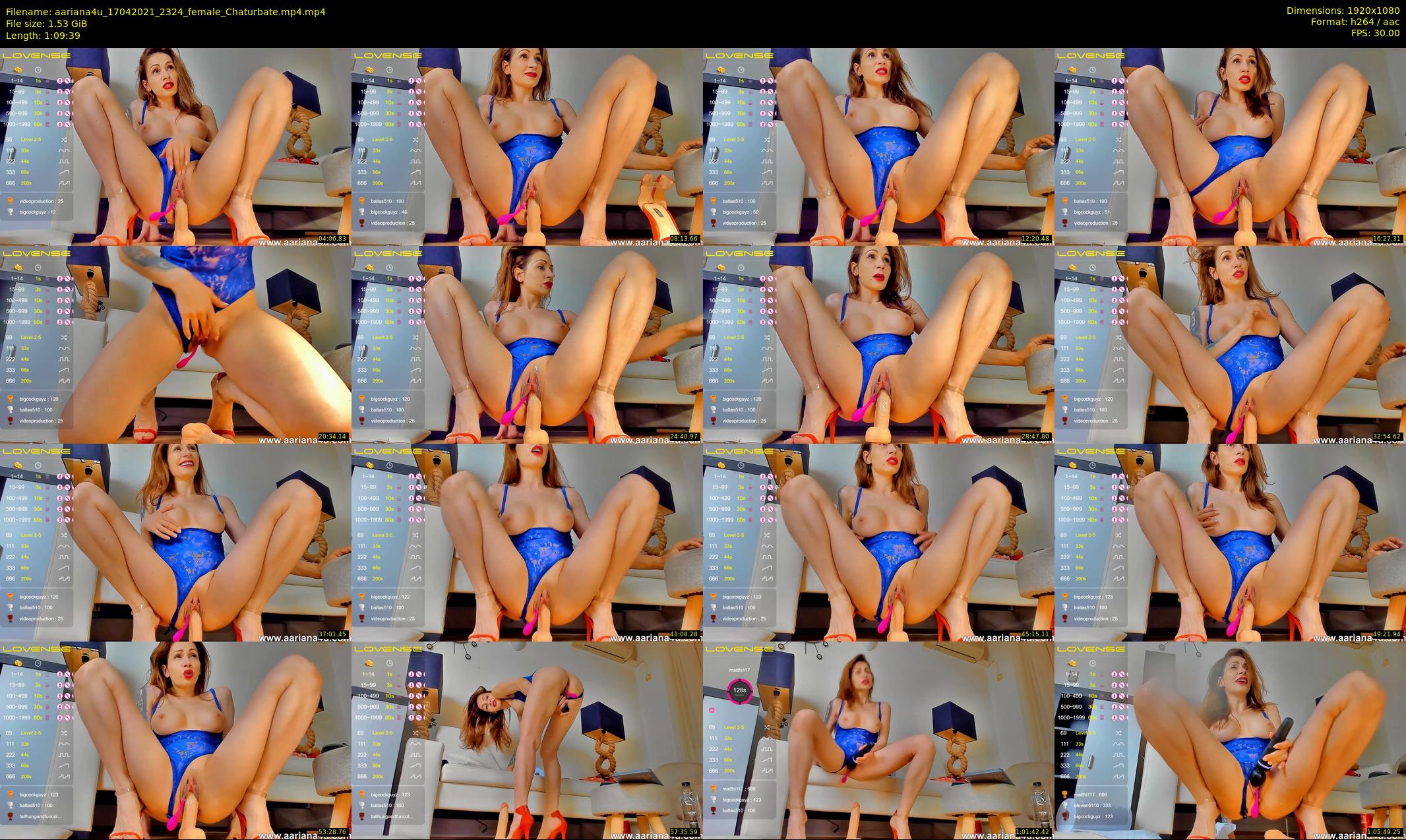 aariana4u — 70 minute Chaturbate female cam show recording, 1080p, Apr 17, 2021