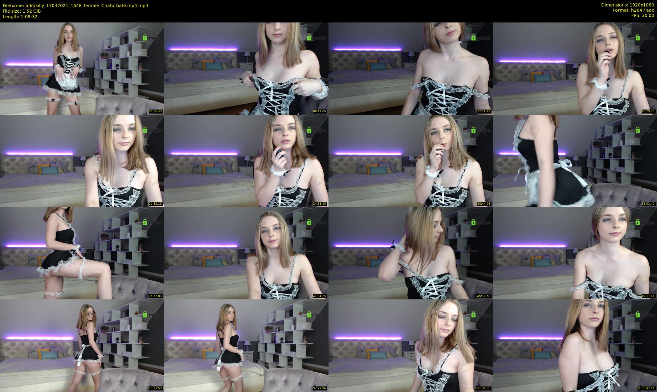 adrykilly — 70 minute Chaturbate female cam show recording, 1080p, Apr 17, 2021
