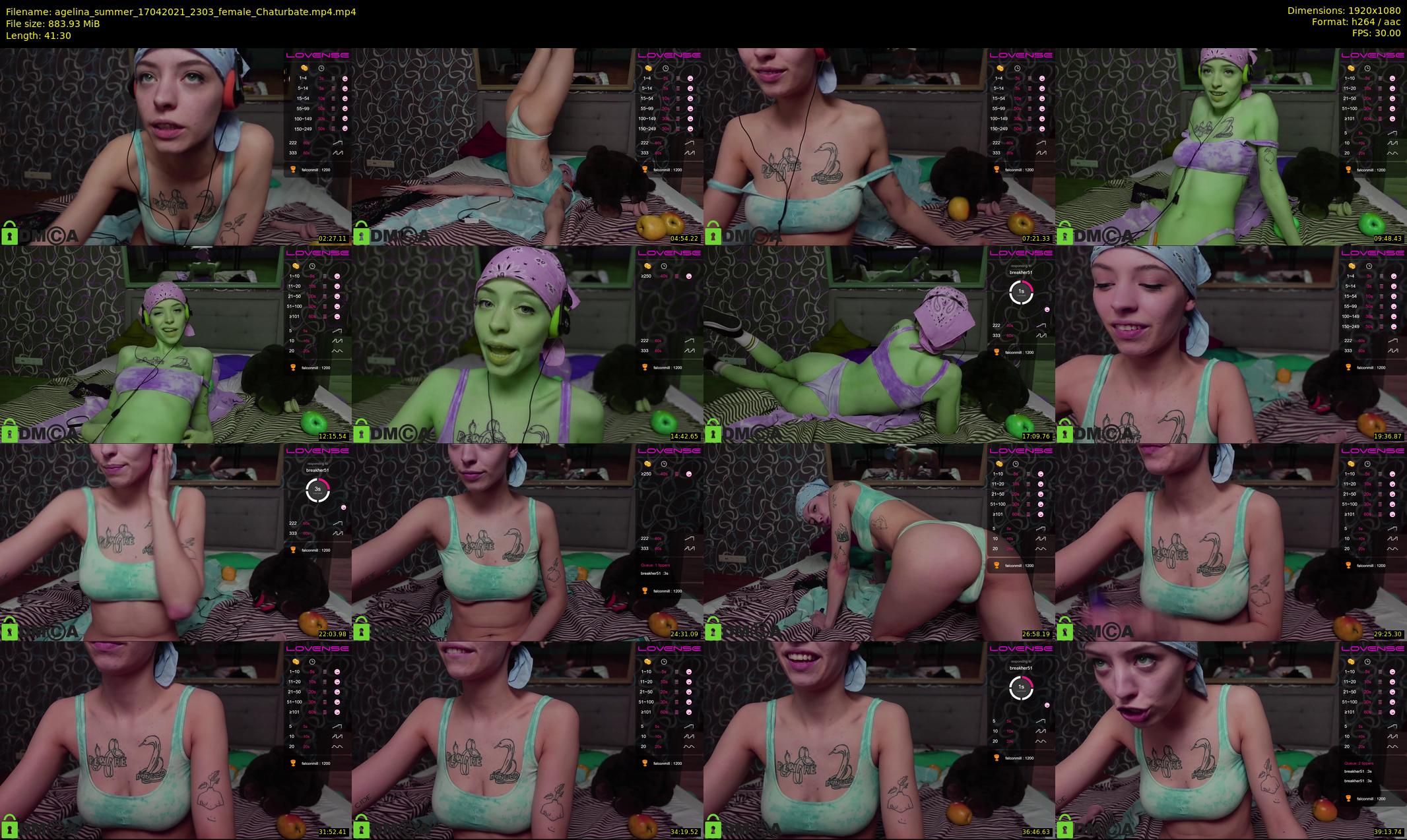 agelina_summer — 42 minute Chaturbate female cam show recording, 1080p, Apr 17, 2021